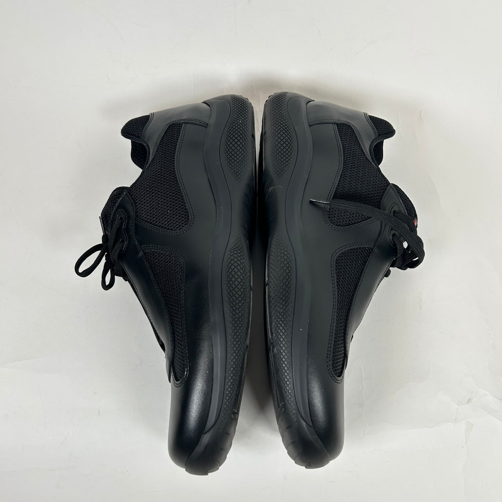 Prada Black Cup Low Sneakers Size 11