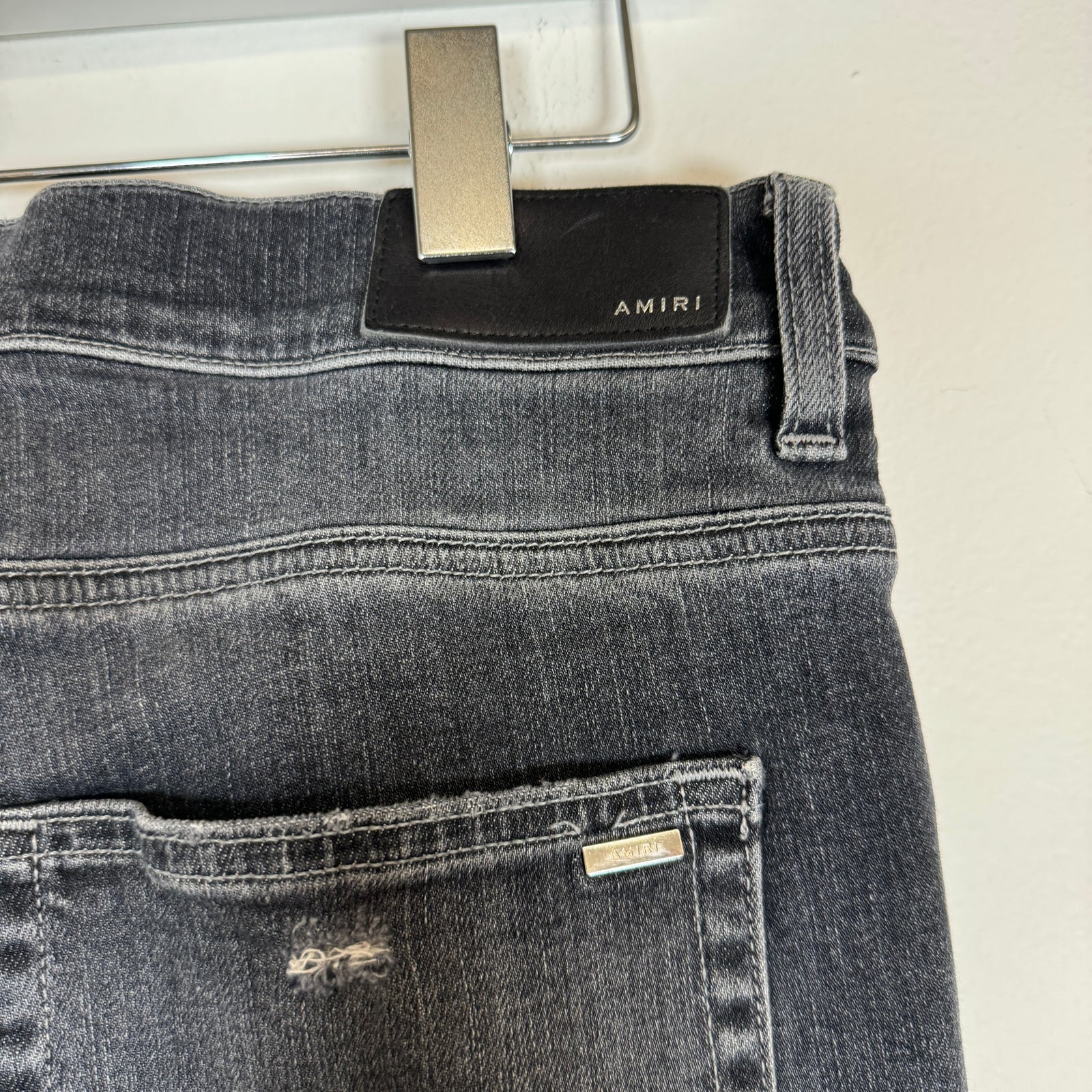 Amiri Black Bandana Thrasher Jeans Size 36