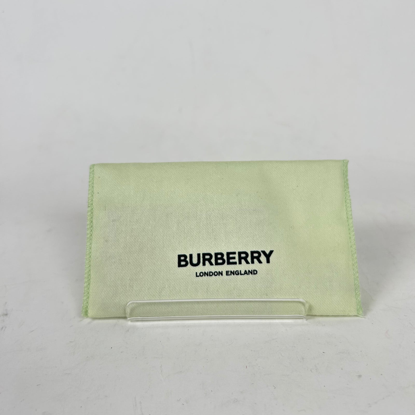 Burberry Sandon Beige Check Leather Card Holder