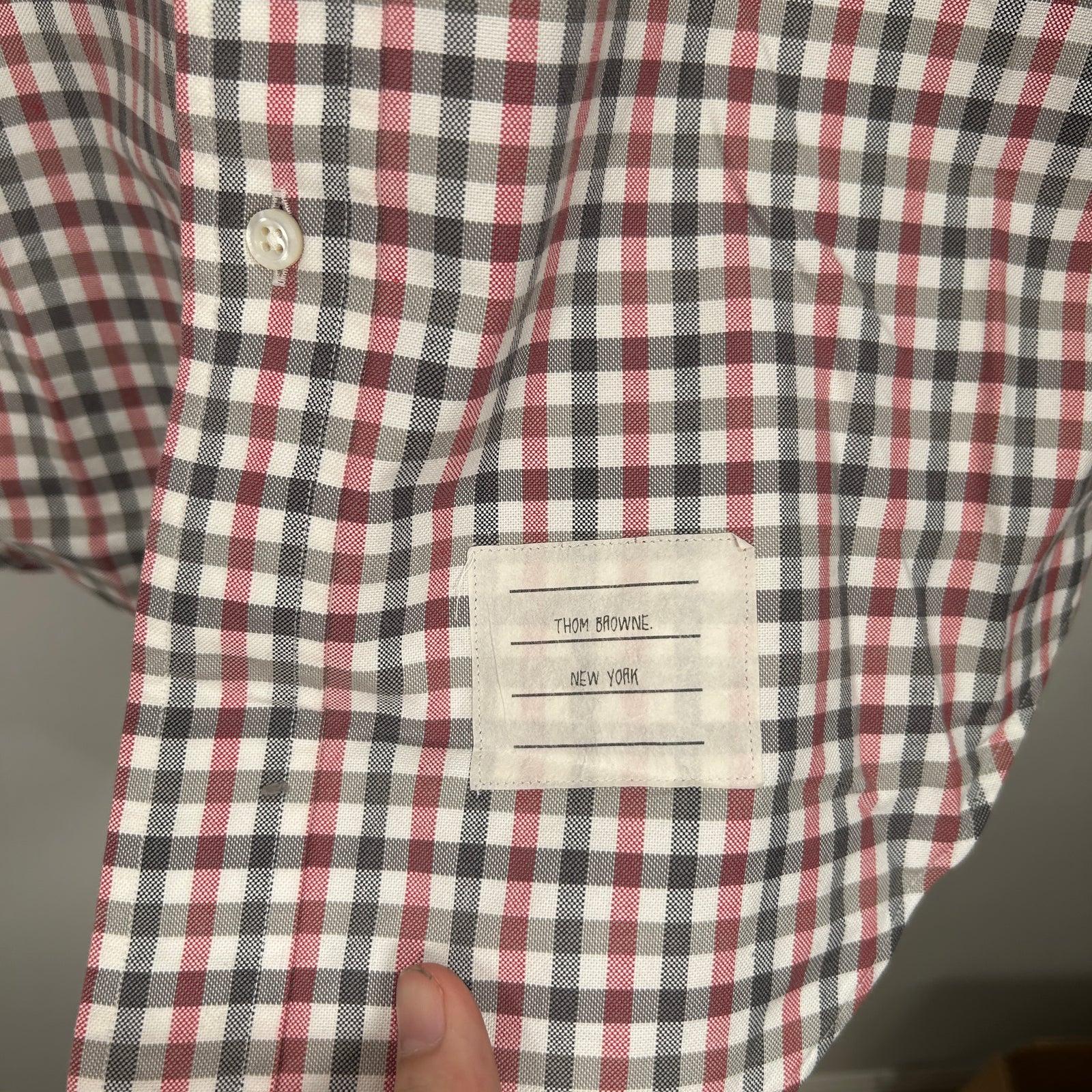 Thom Browne Gingham Button Up Shirt Size S