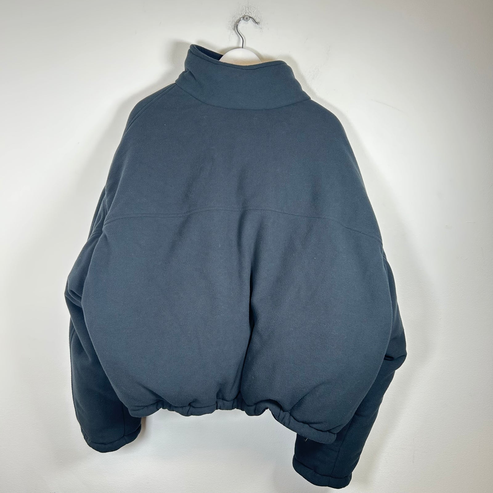 Balenciaga Black/Navy Fleece Reversible Puffer Size 1