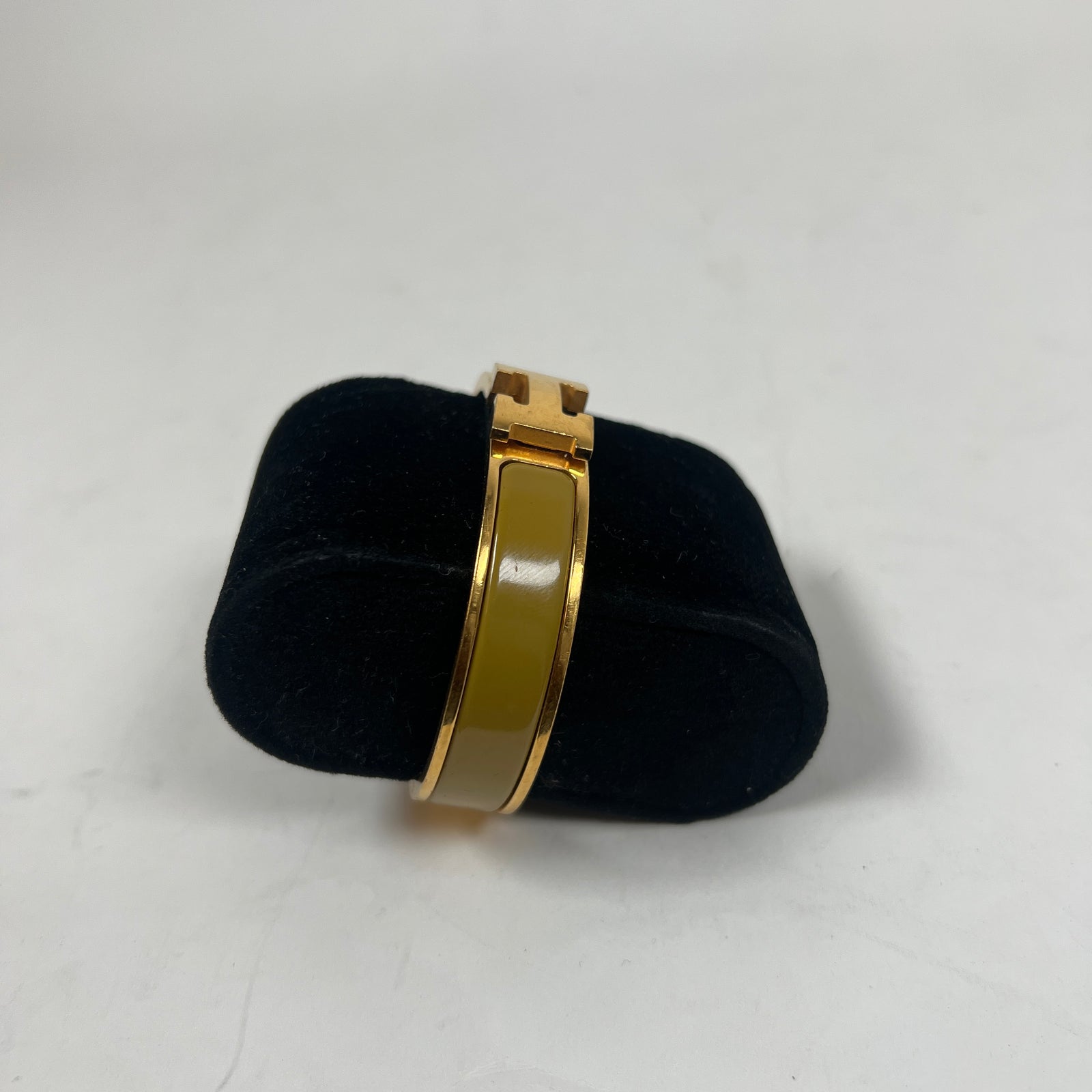 Hermes Yellow Gold Clic H Bracelet