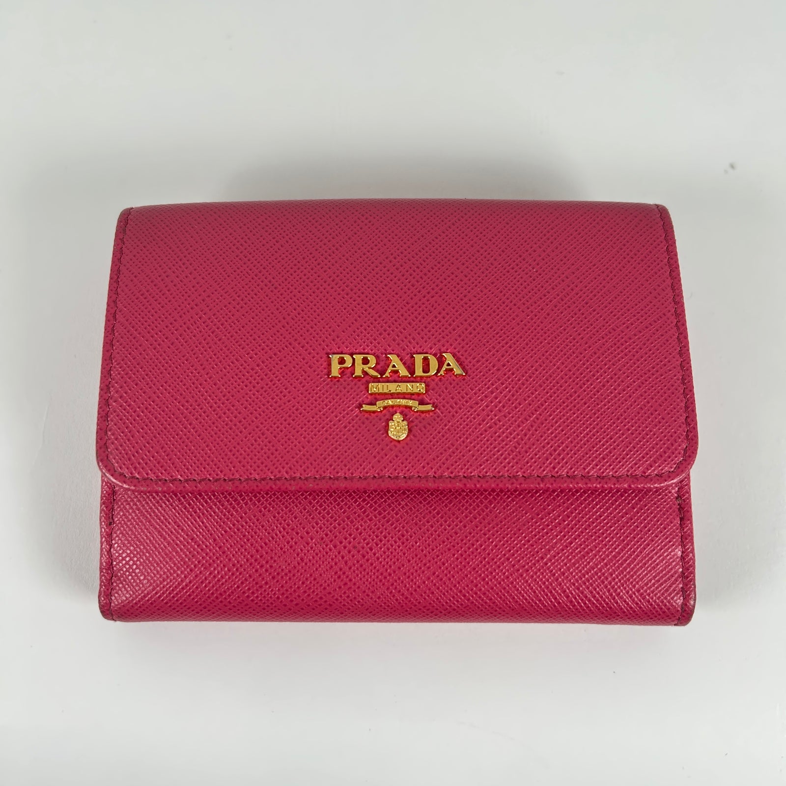 Prada Small Saffiano Pink Wallet