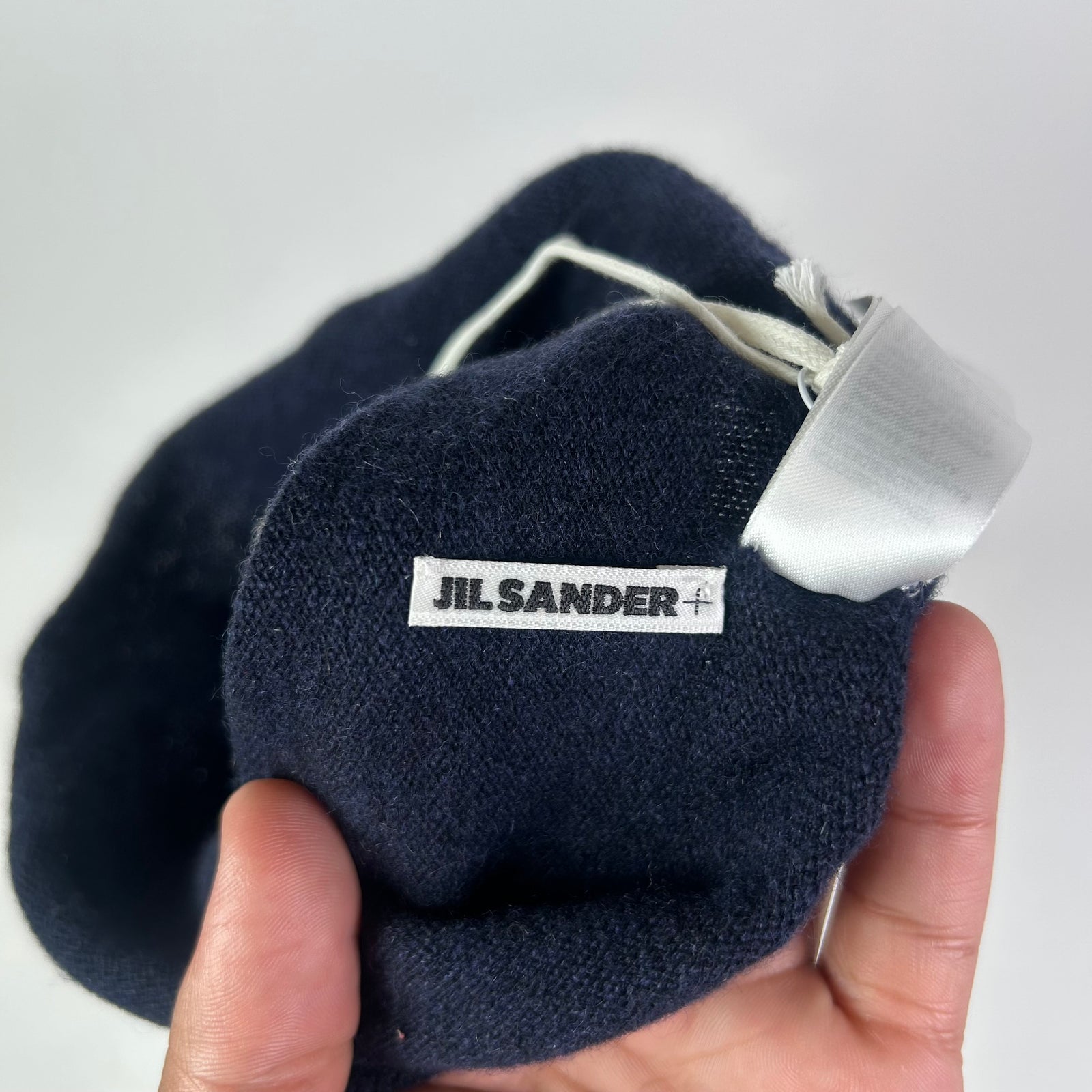 Jil Sander Dark Blue Cashmere Beanie