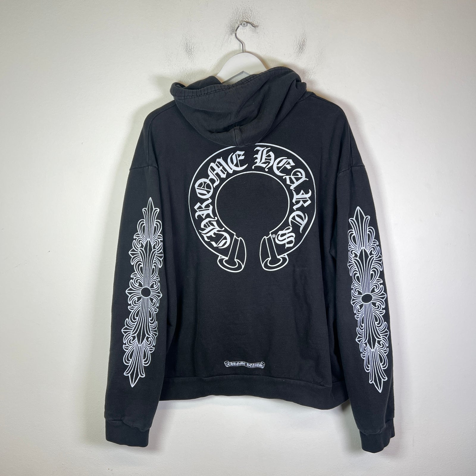 Chrome Hearts Floral Horseshoe Zip-Up Hoodie