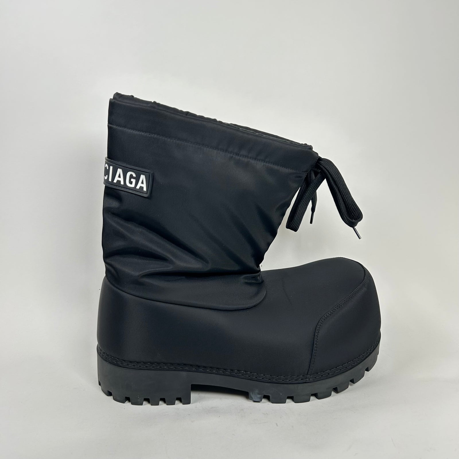 Balenciaga Black Alaska Nylon Boots OSFA