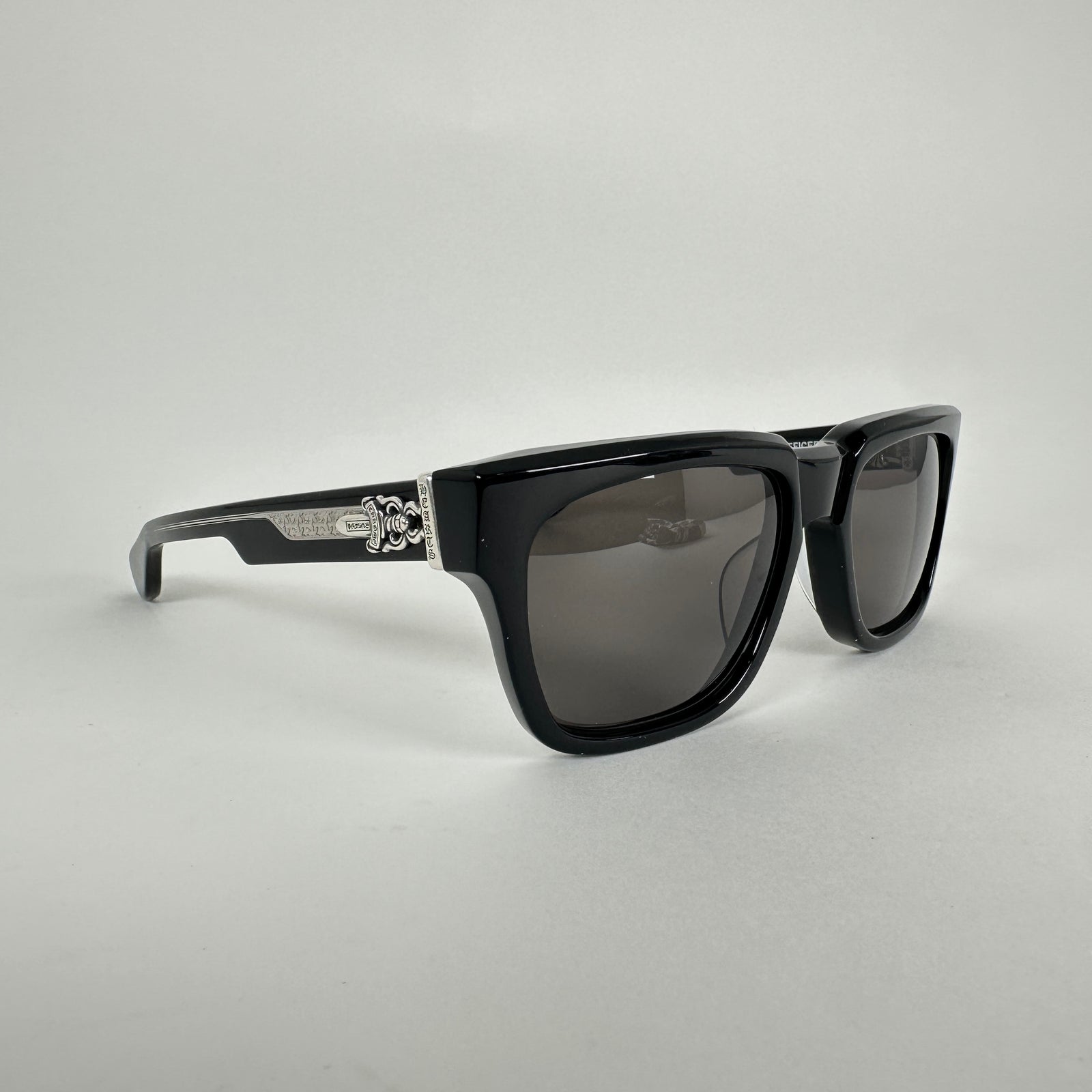 Chrome Hearts Black Box Officer Sunglasses