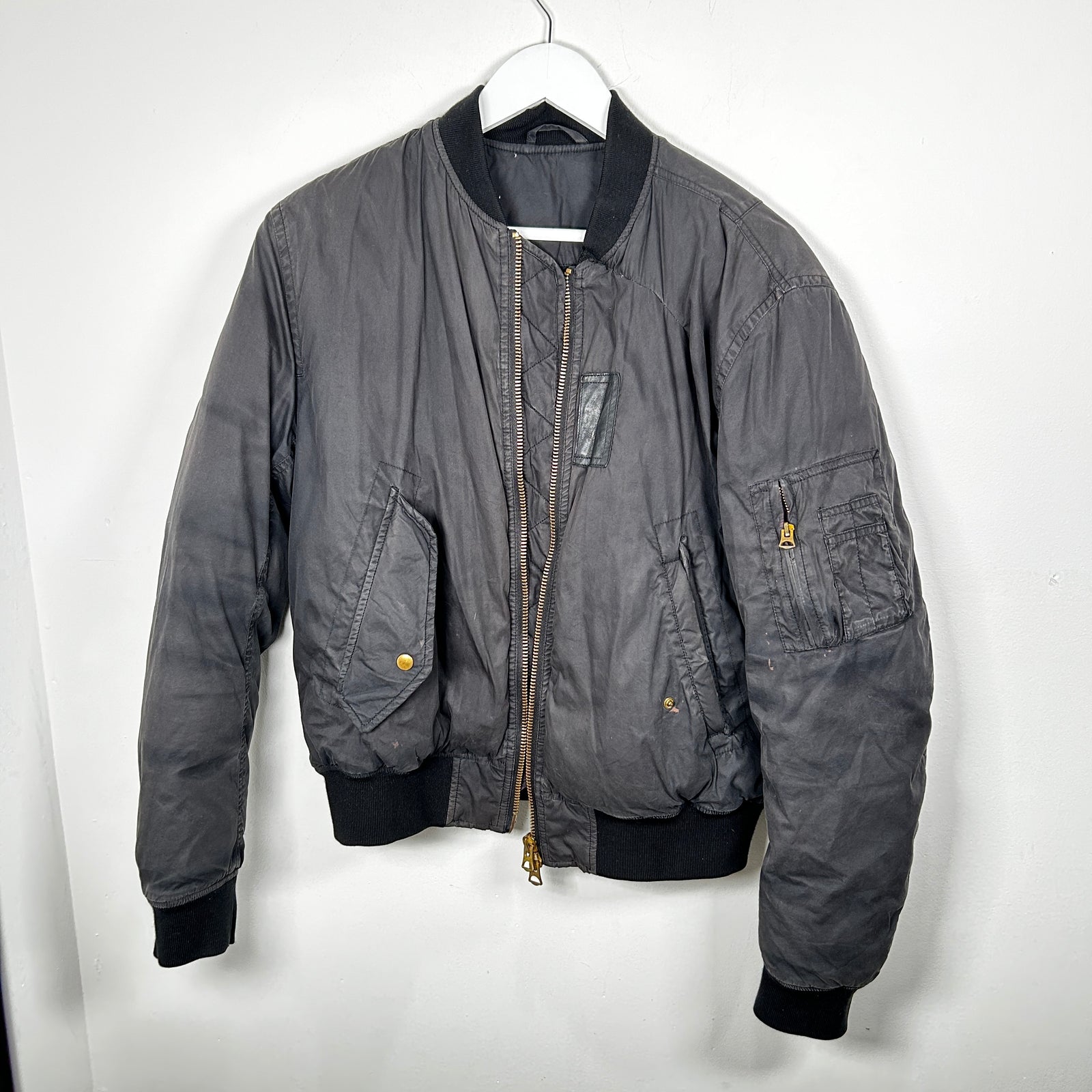 Acne Studios Black Bomber Jacket Size S