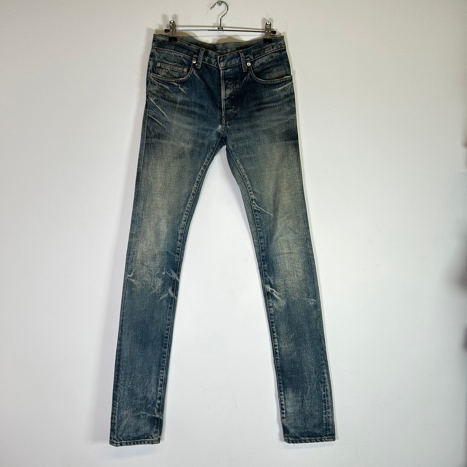 Dior Homme SS10 'Fuel To Fire' Blue Washed Jake Denim Jeans Size 28
