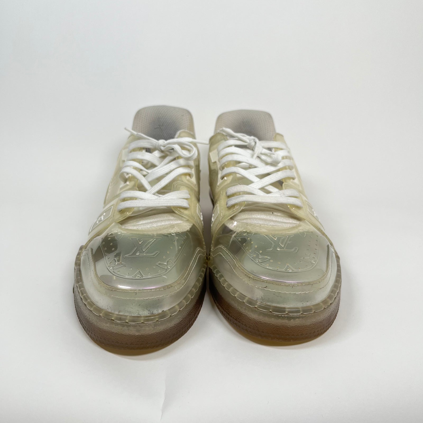 Louis Vuitton White Transparent Trainers LV 10