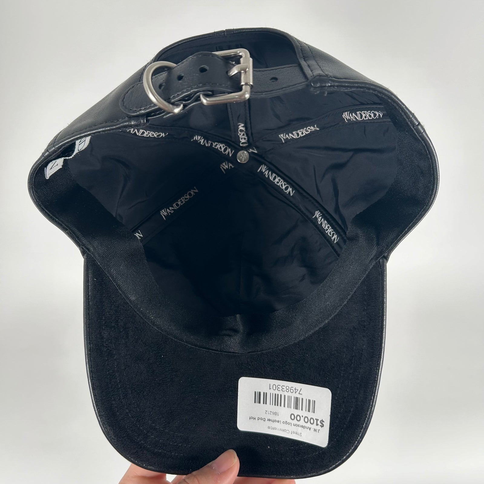 J.W. Anderson Logo Leather Dad Hat