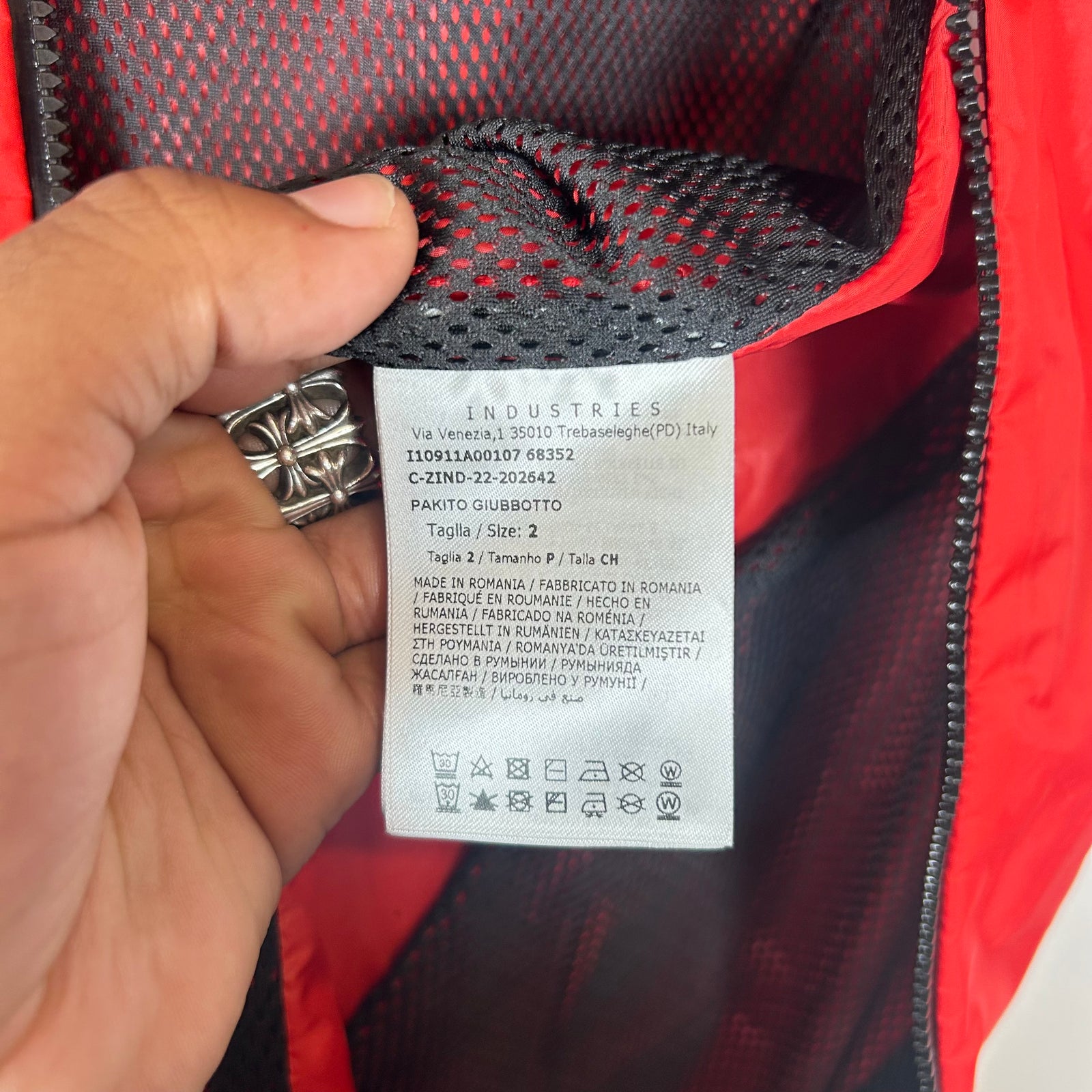 Moncler Red Pakito Hooded Vest Size 2