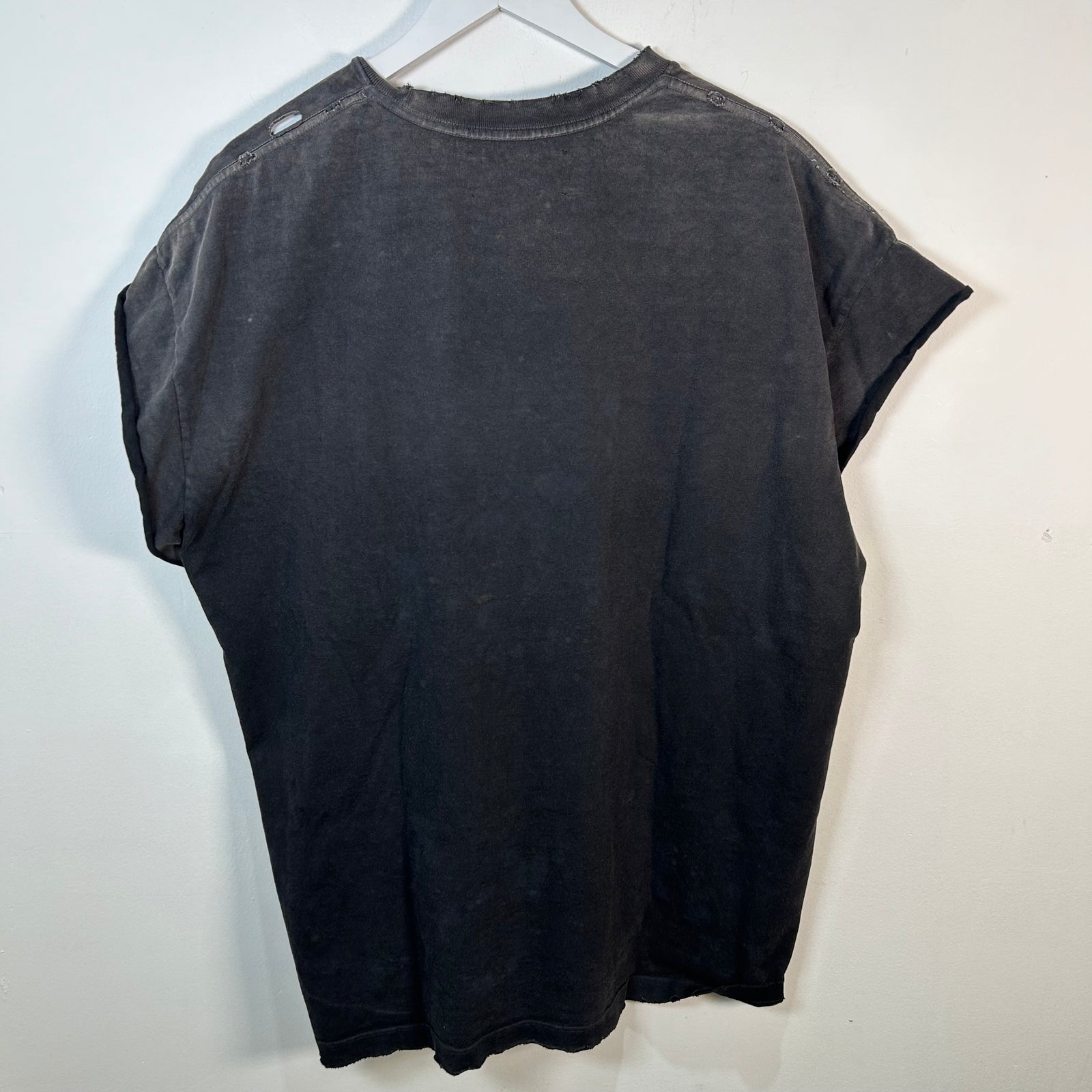 Satoshi Nakamoto Luke Distressed Black Logo T-Shirt Size 2XL