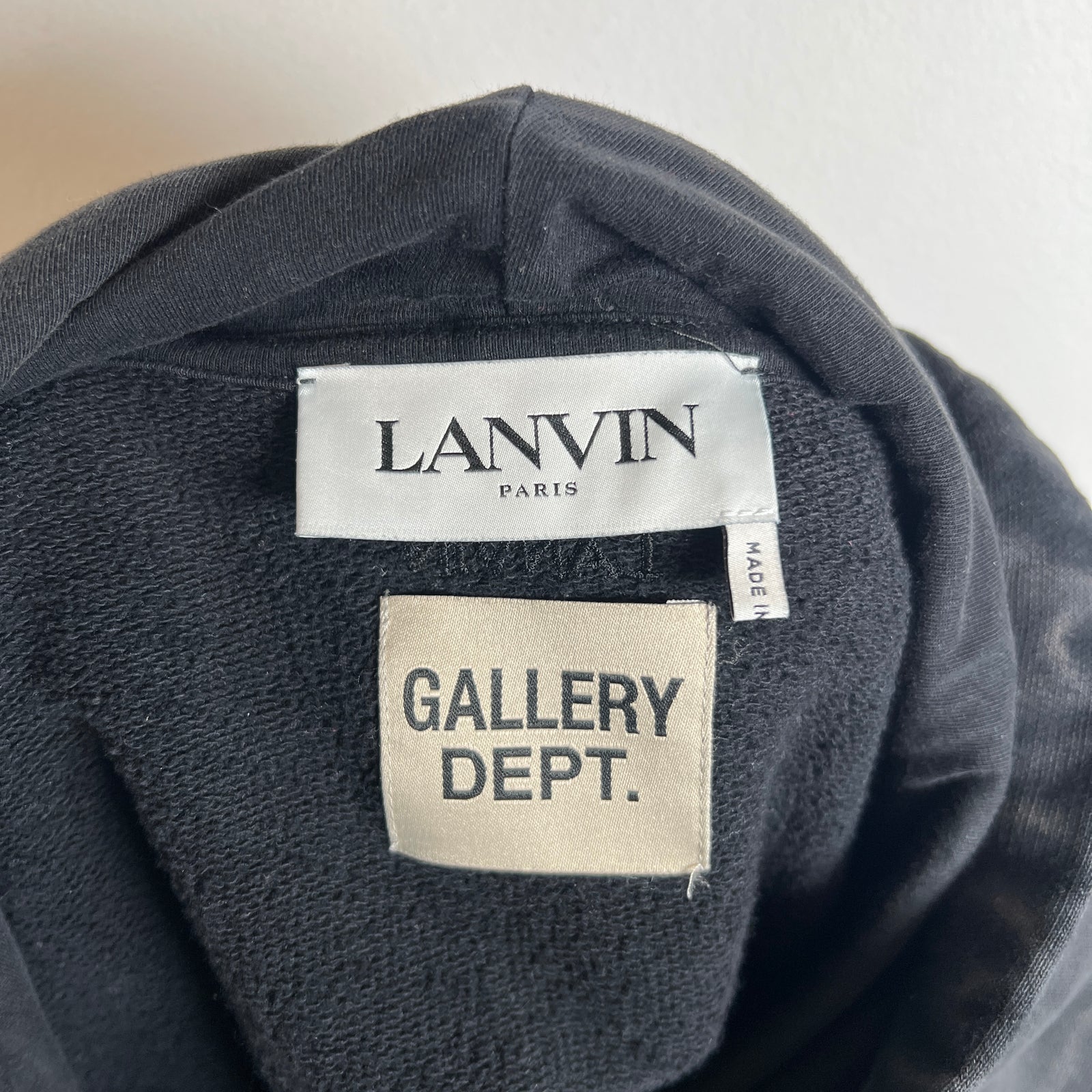 Lanvin x Gallery Dept Paint Splatter Hoodie Size XXL