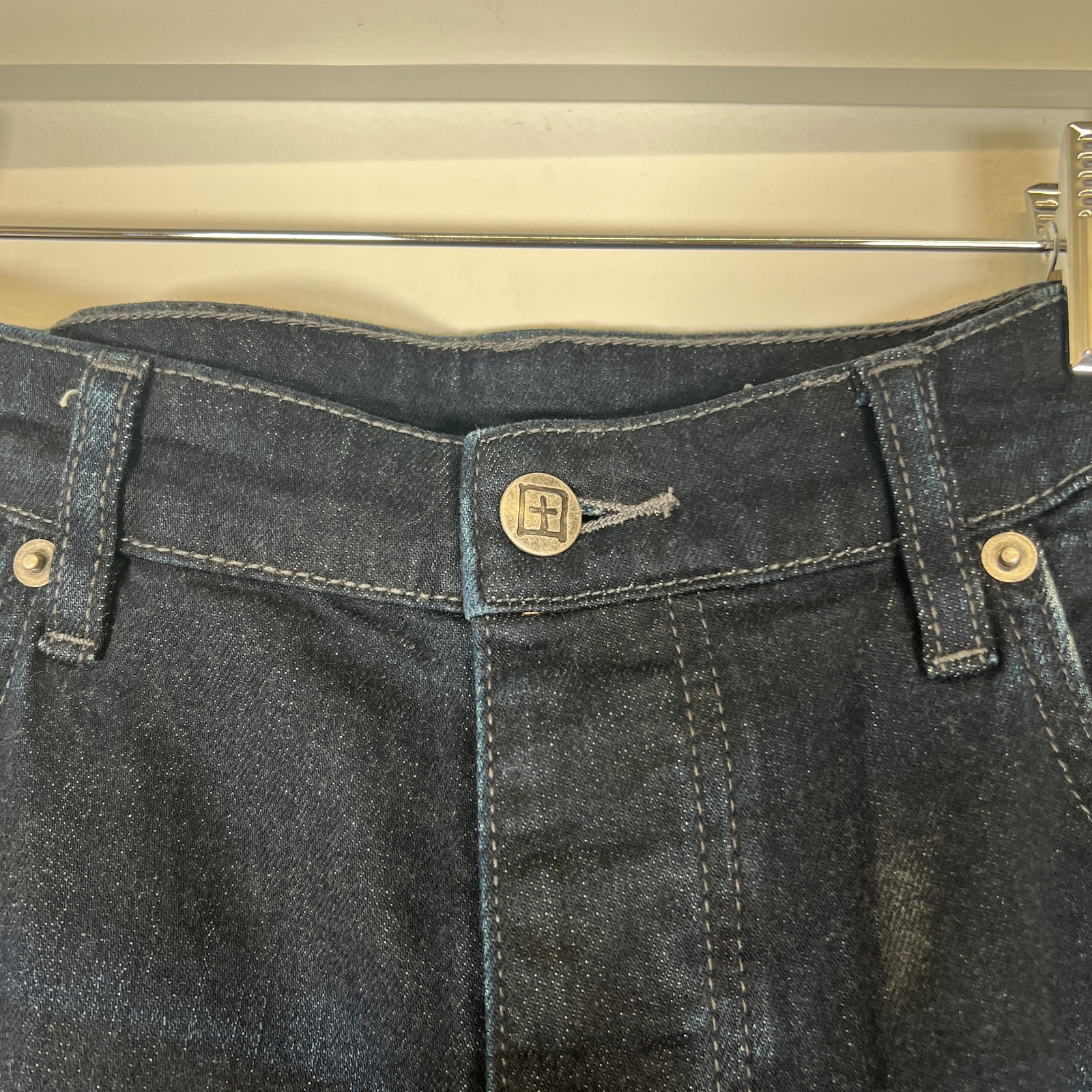 Ksubi Dark Blue Wash Checkerboard Size 36