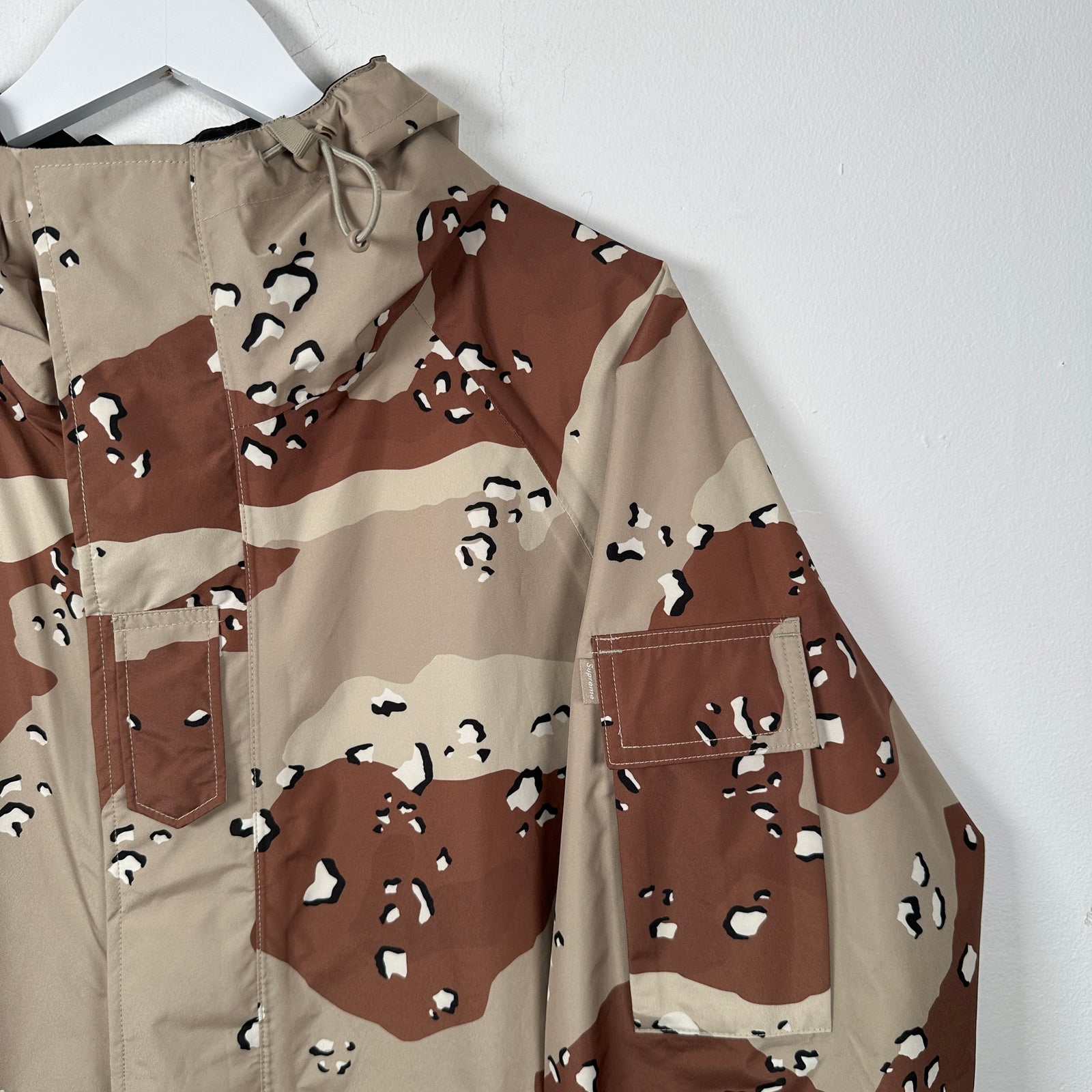Supreme x Aphex Twin Reversible GORE-TEX Hooded Jacket 'Chocolate Chip Camo' Size M