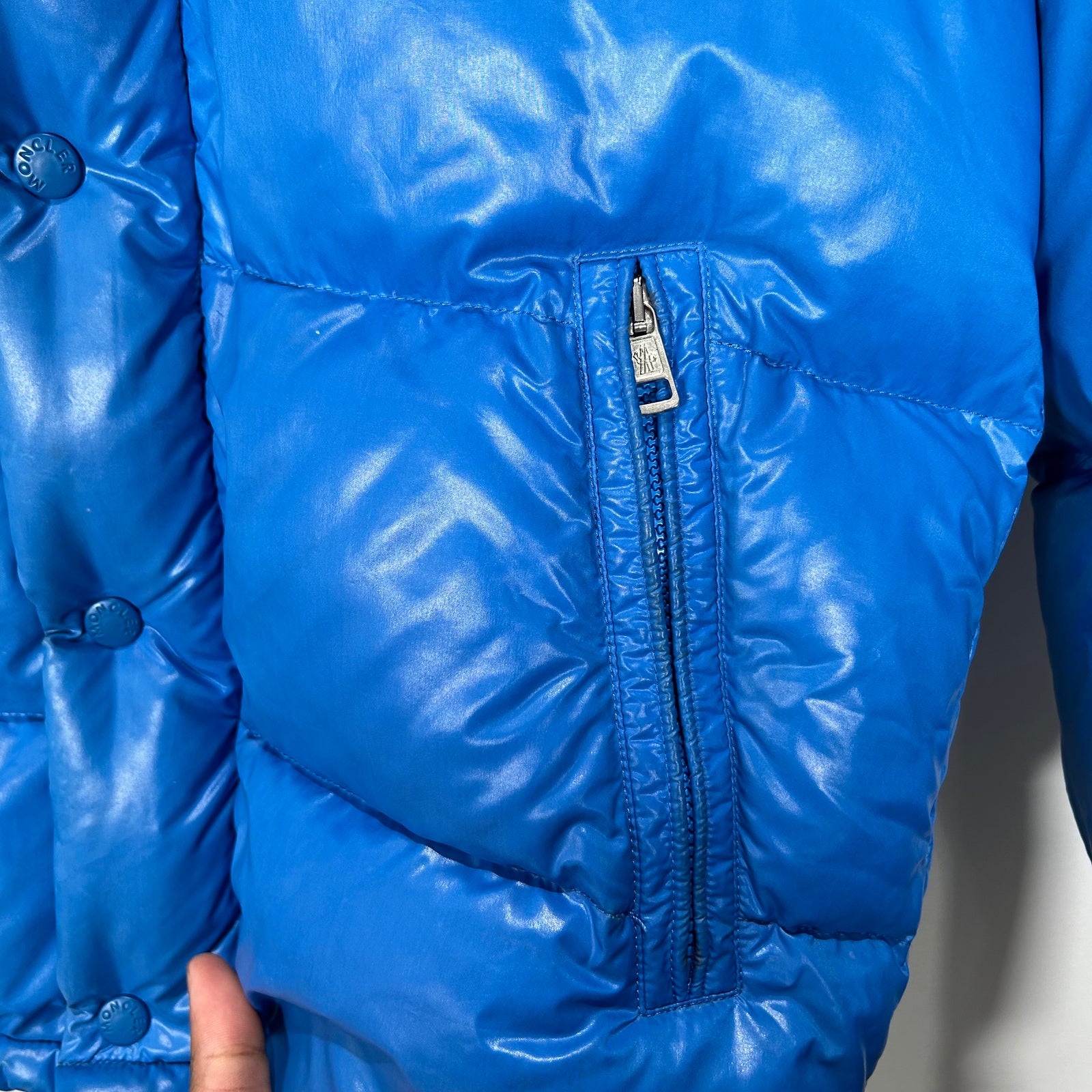 Moncler Light Blue Puffer Jacket Size 2