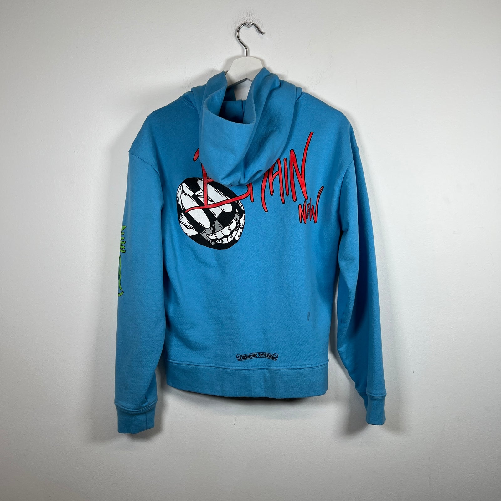 Chrome Hearts Matty Boy Light Blue Brain Hoodie Size S