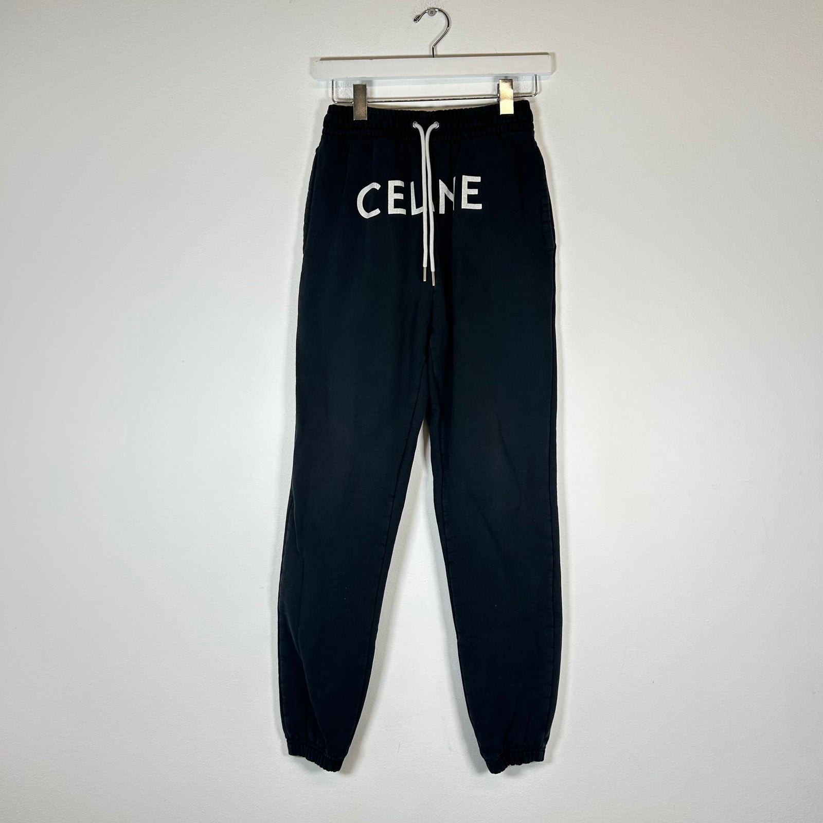 Celine Black Logo Sweatpants Size XS