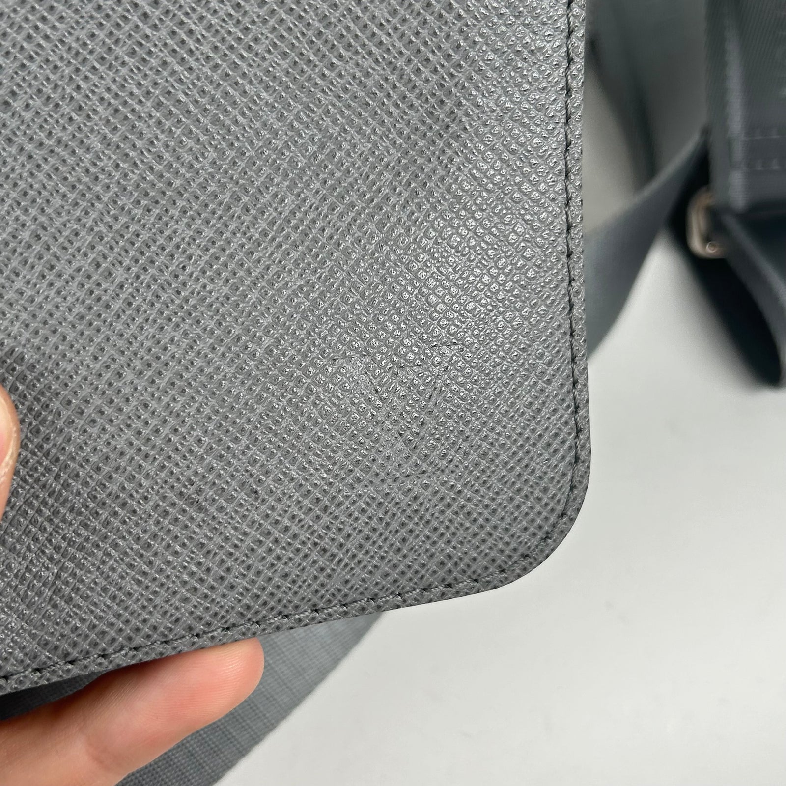 Louis Vuitton Grey Messenger Bag