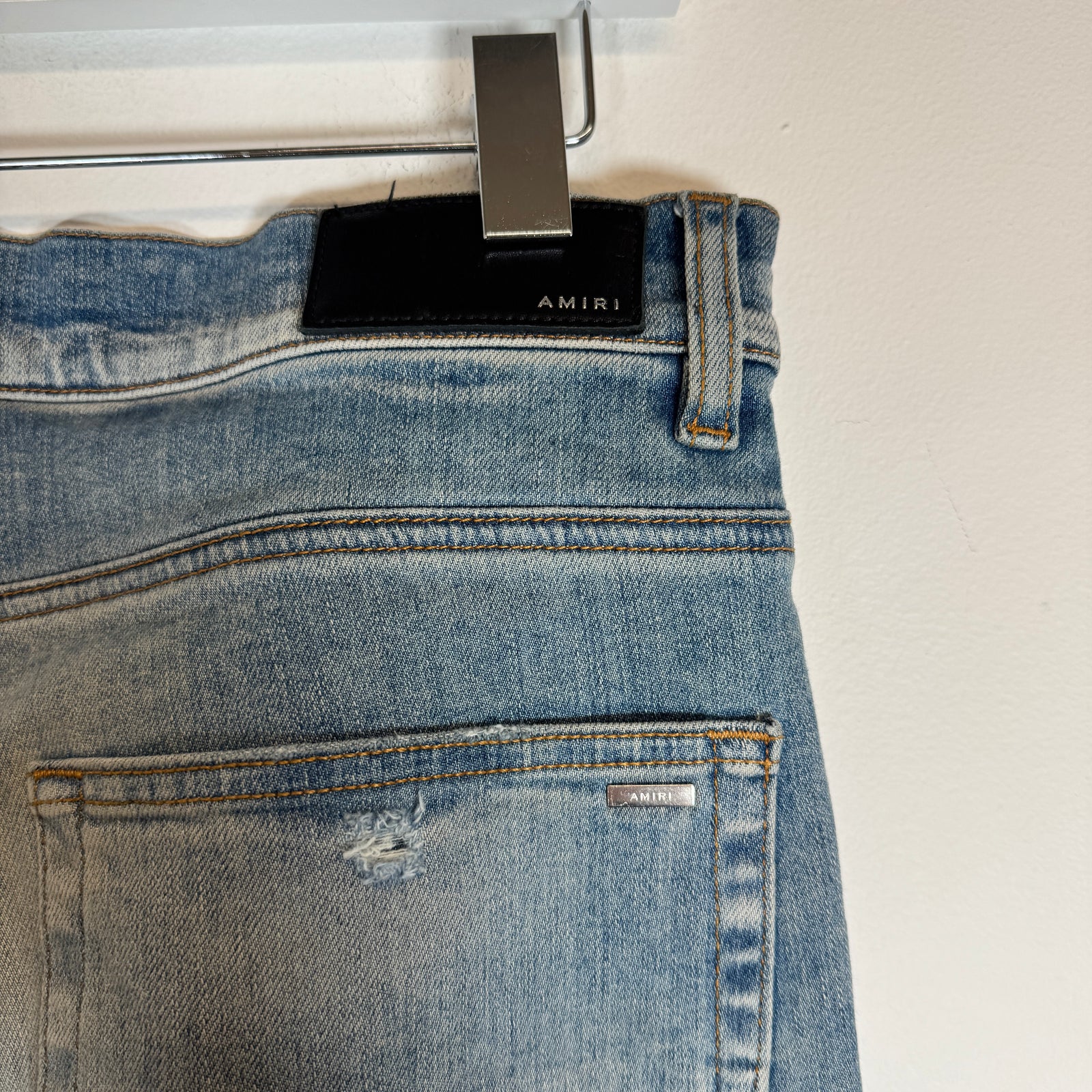 Amiri Bandana Paisley Star Patch Jeans Size 34