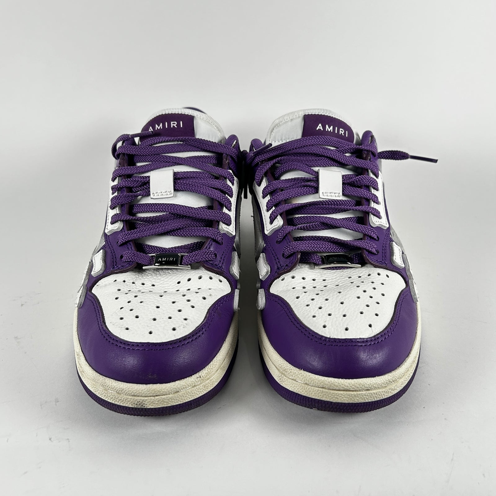 Amiri Purple Skeleton Low-Top Sneakers Size 9