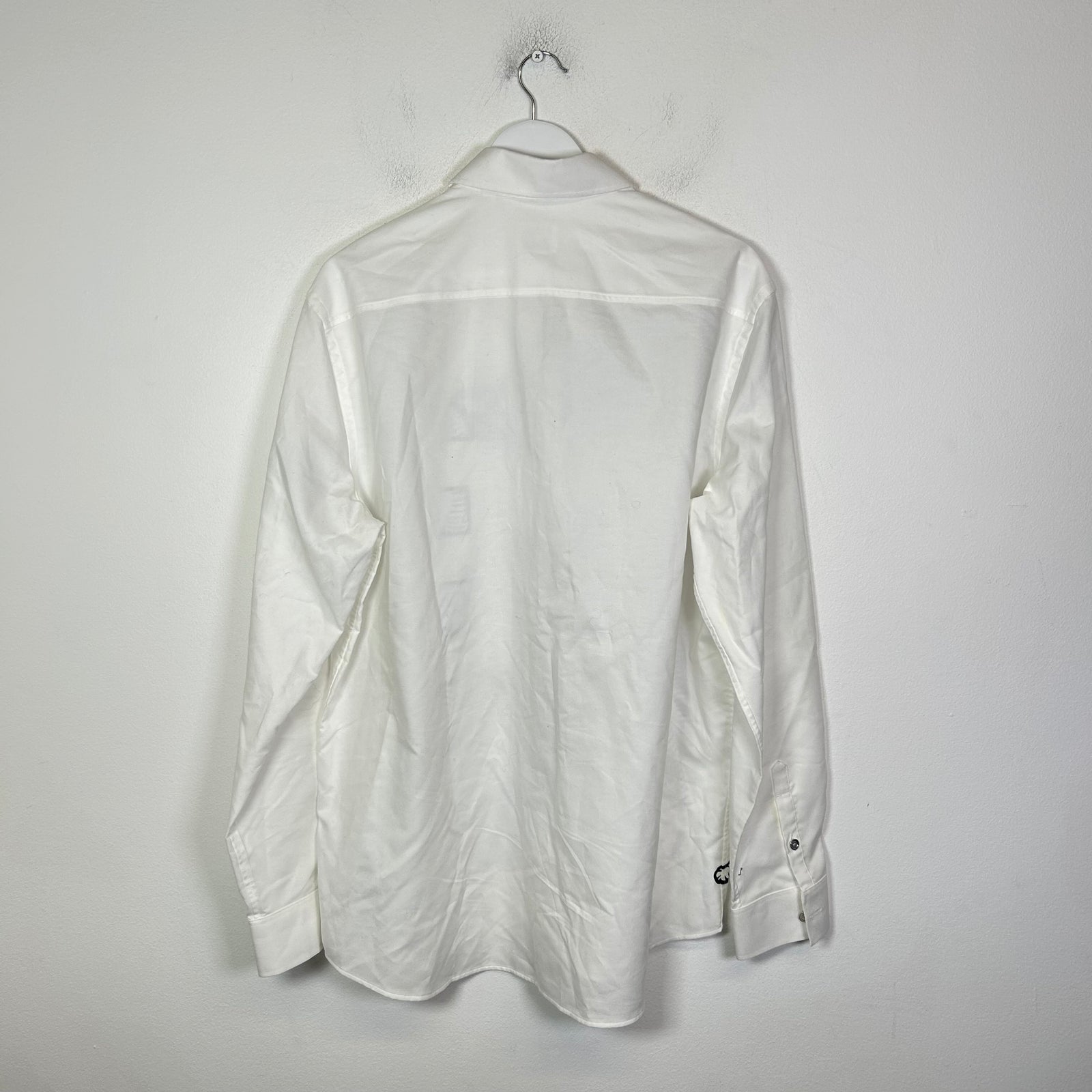 Burberry White Cheetah Button Up Shirt Size L