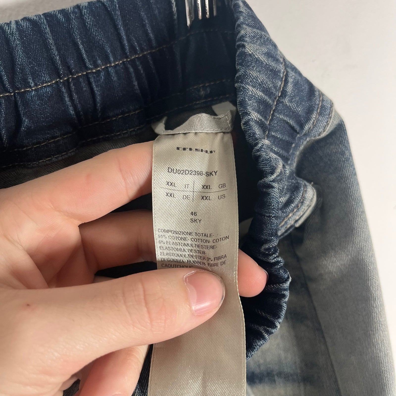 Rick Owens Jumbo Mineral Wash Jumbo Cargo Size 2XL