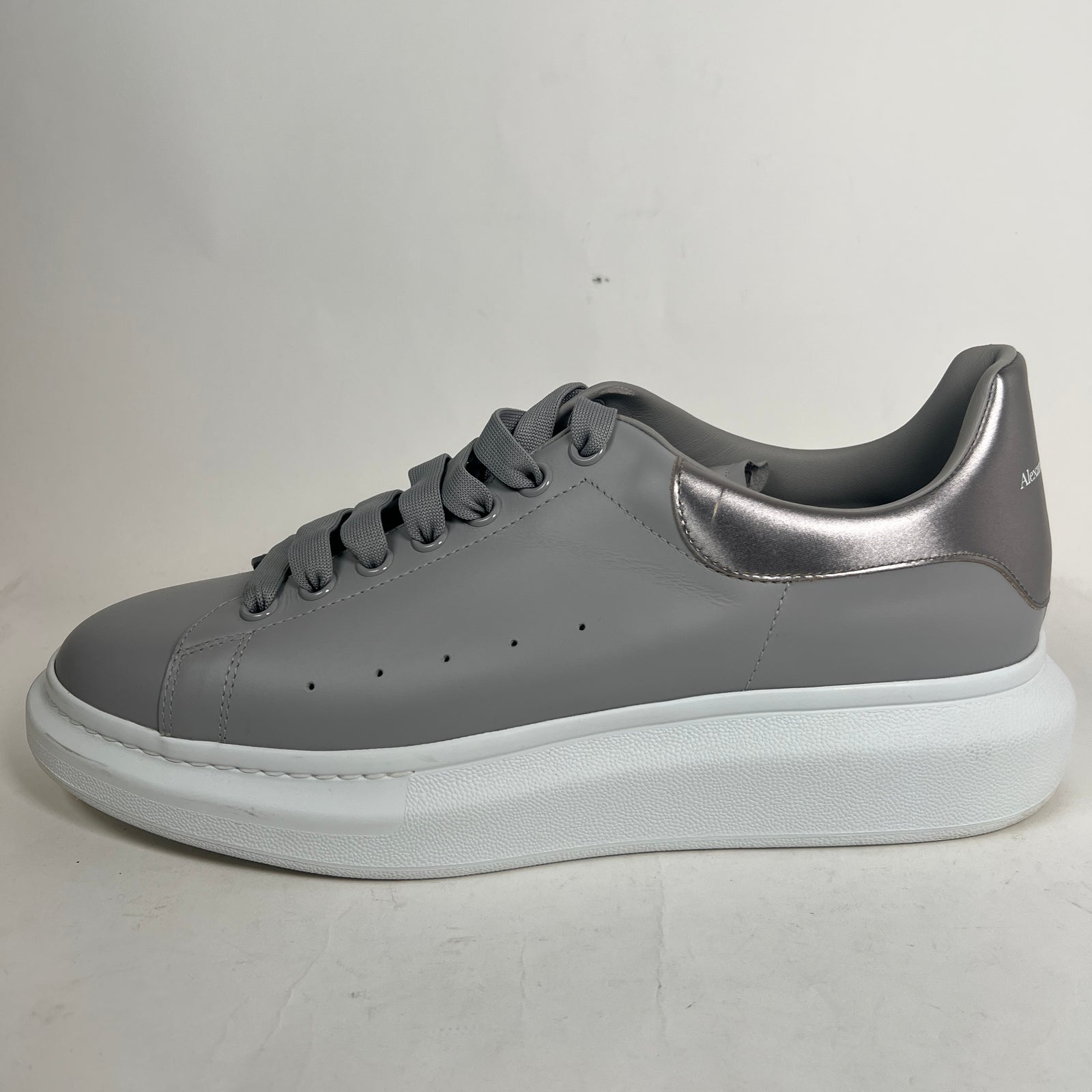 Alexander Mcqueen True Grey/Silver Sneaker Size 45.5