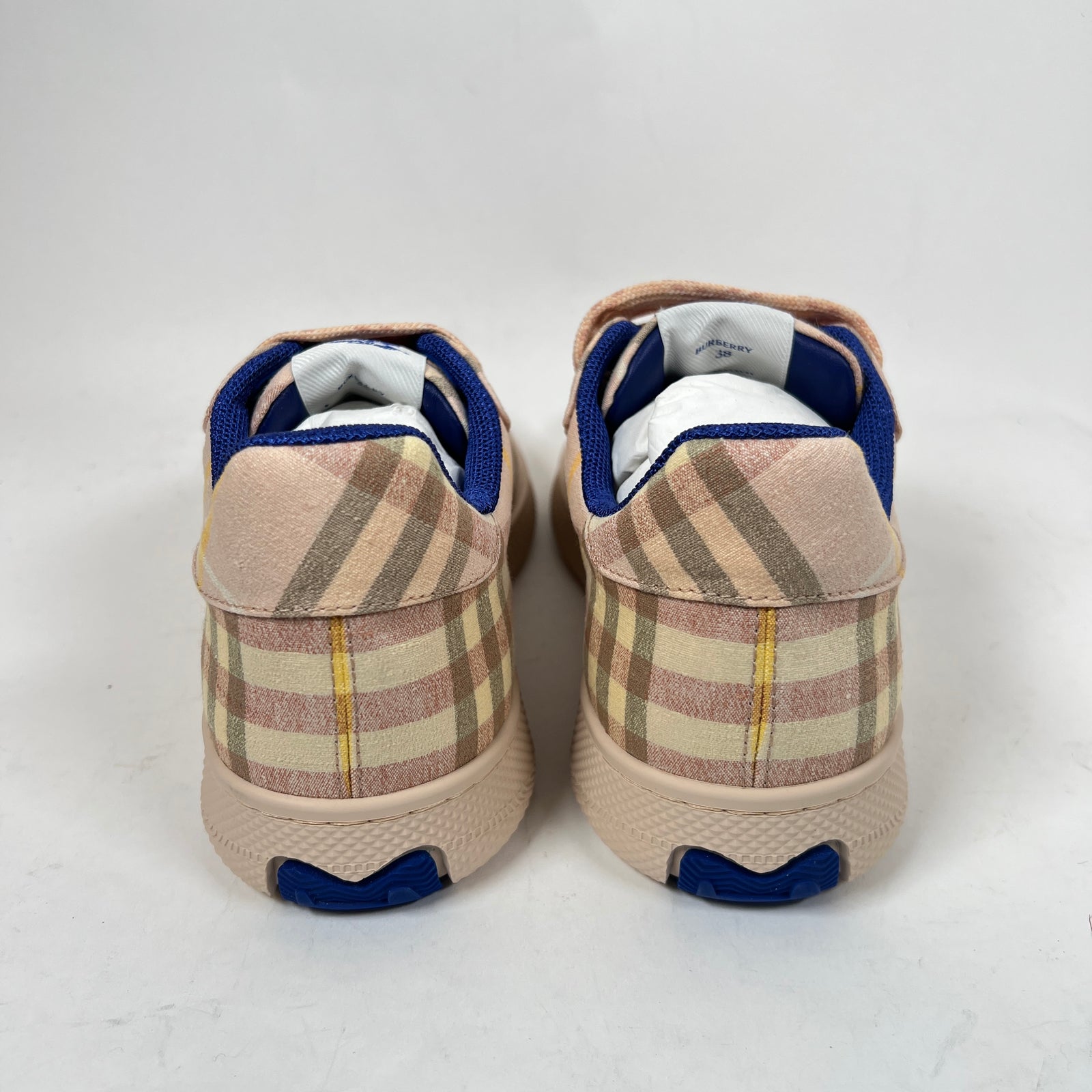 Burberry Pink Check Terrace Sneaker Size 38