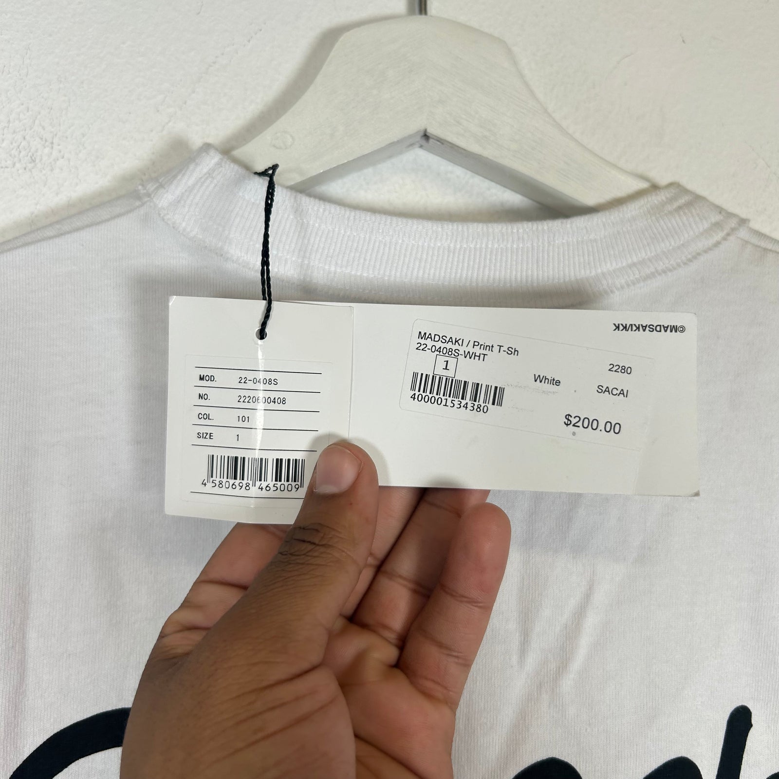 Sacai White Madsaki Tee Size S