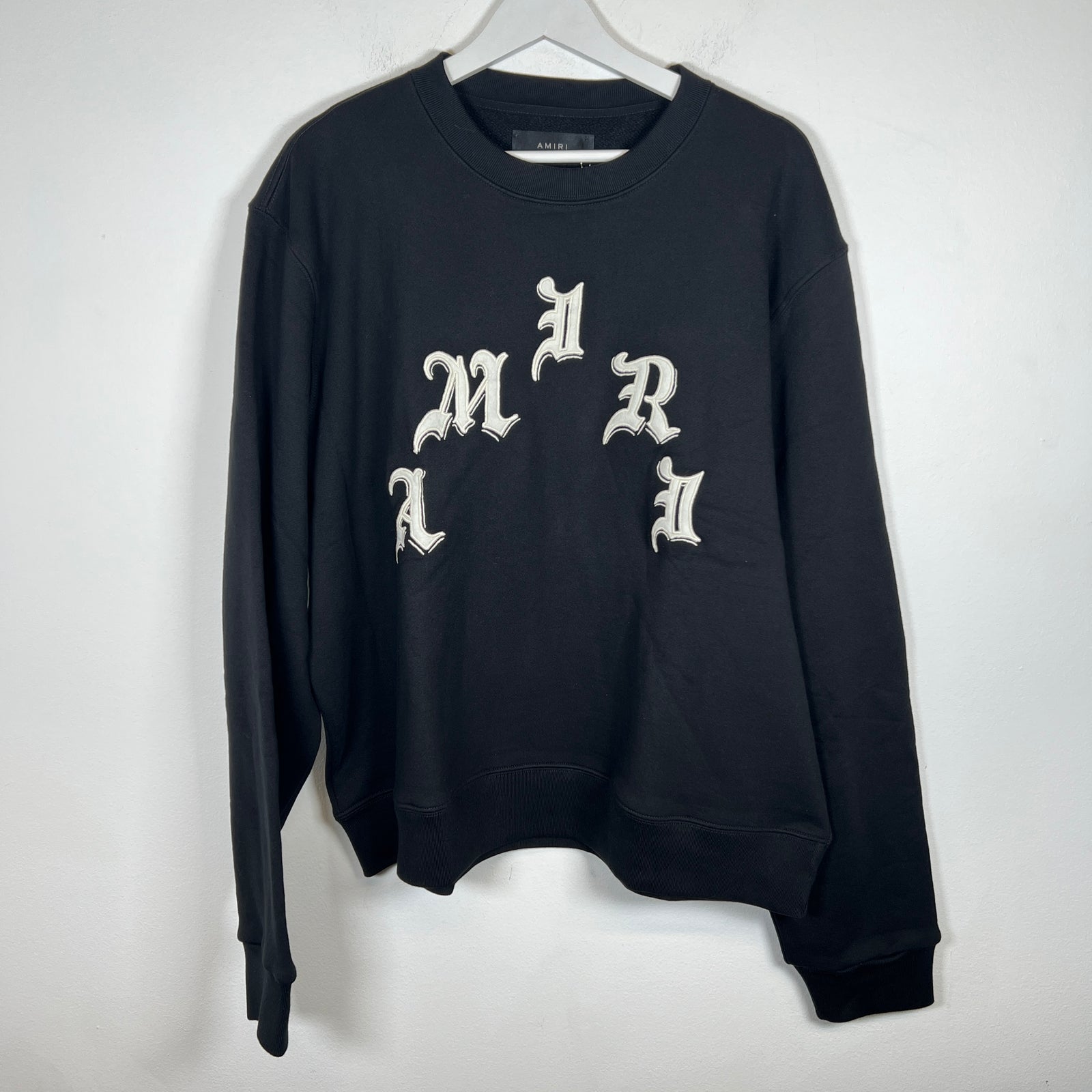 Amiri x Wes Lang Black Curve Logo Crewneck Size XL