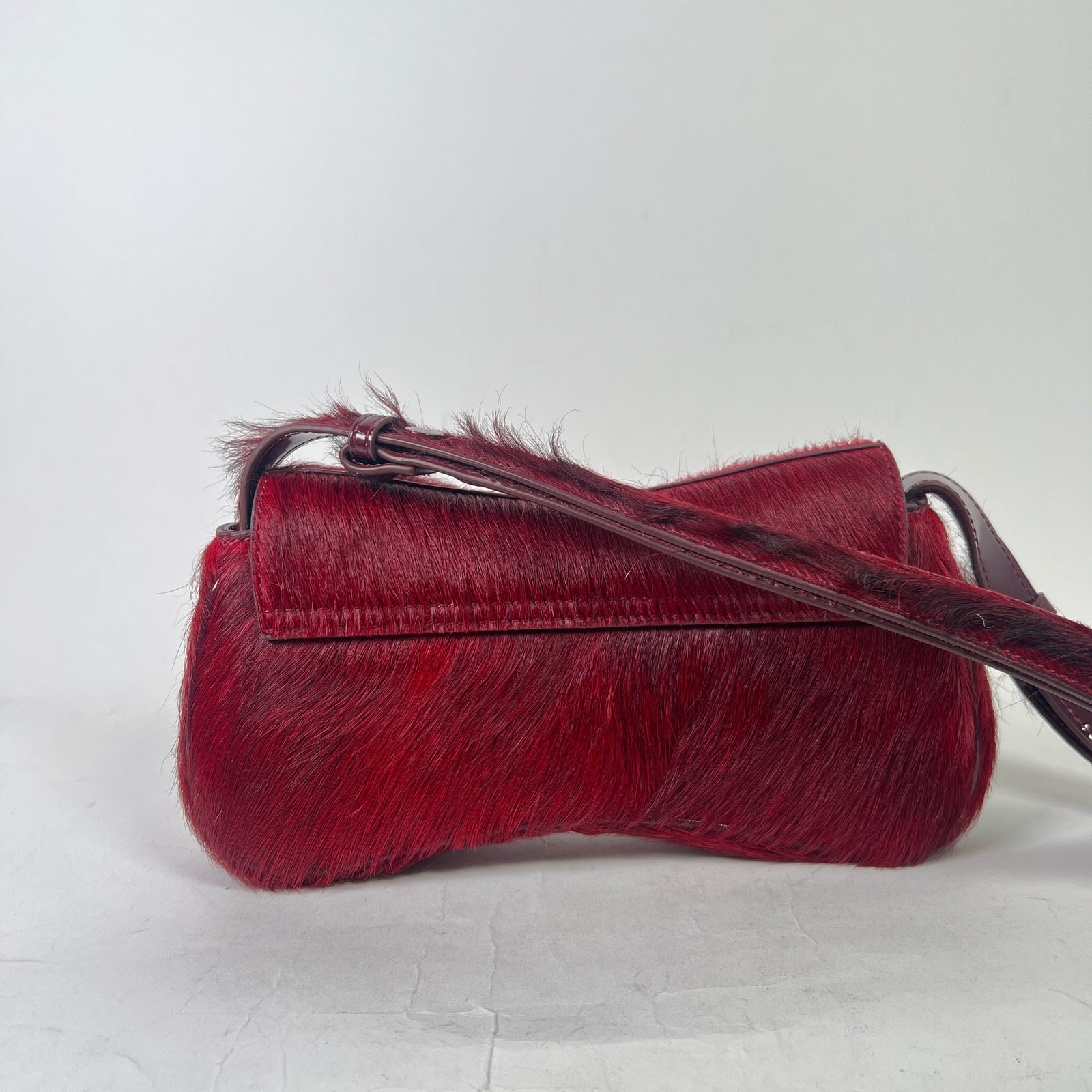 Diesel Pony Hair Calf-Leather Play Clutch Bag