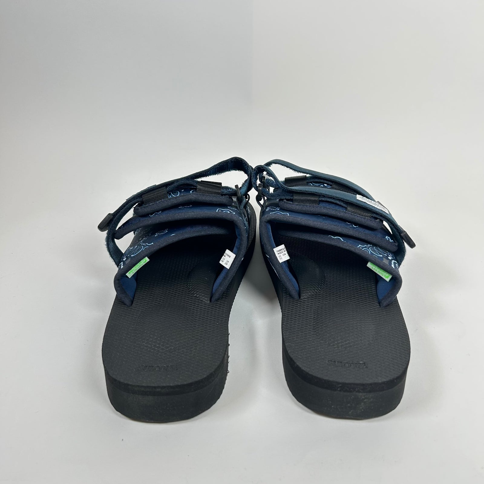 Suicoke Navy Paisley Moto-Cab Sandals Size 11