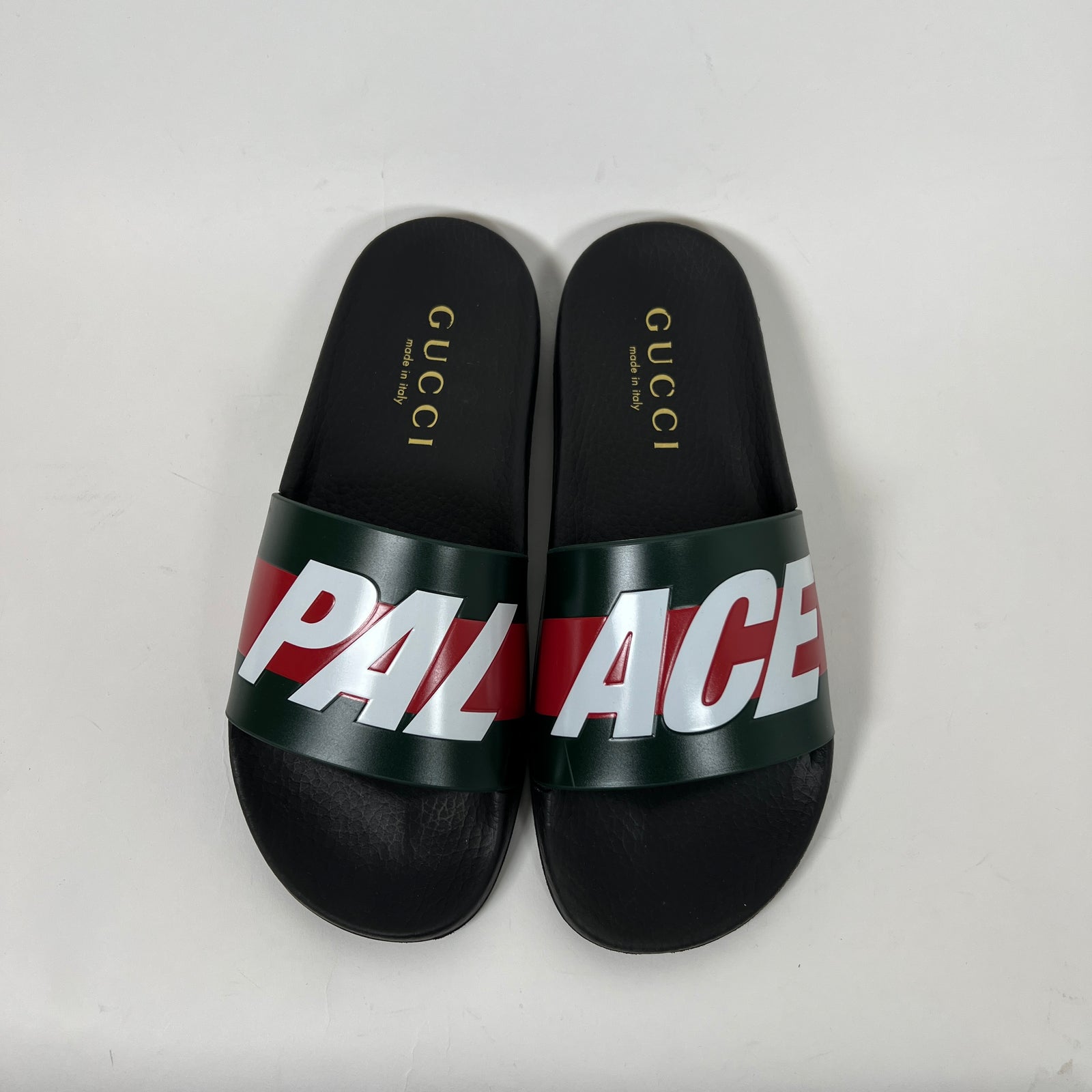 Gucci x Palace Black Slides Size 39