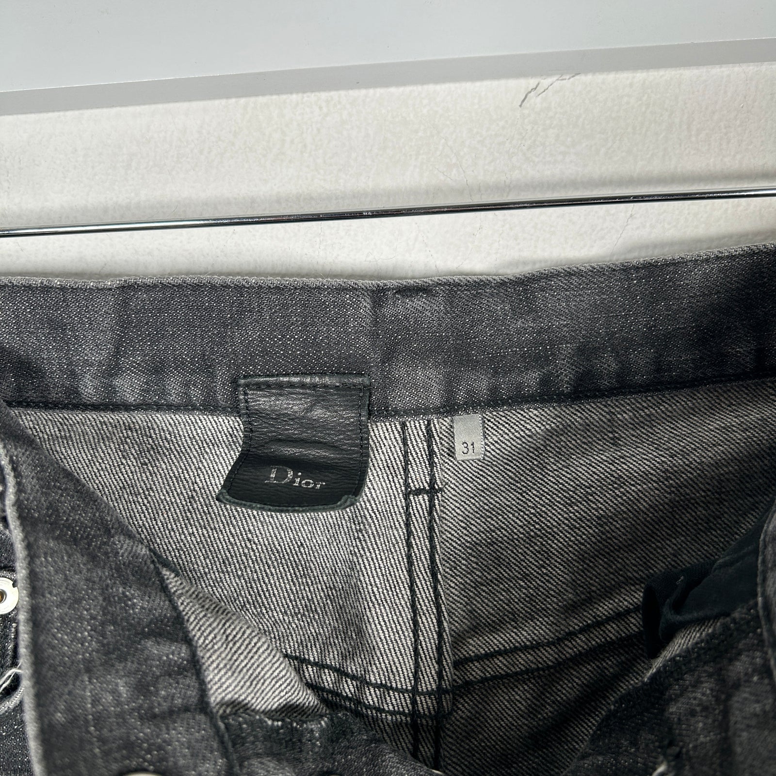 Dior Grey-Wash Denim Jeans Size 31