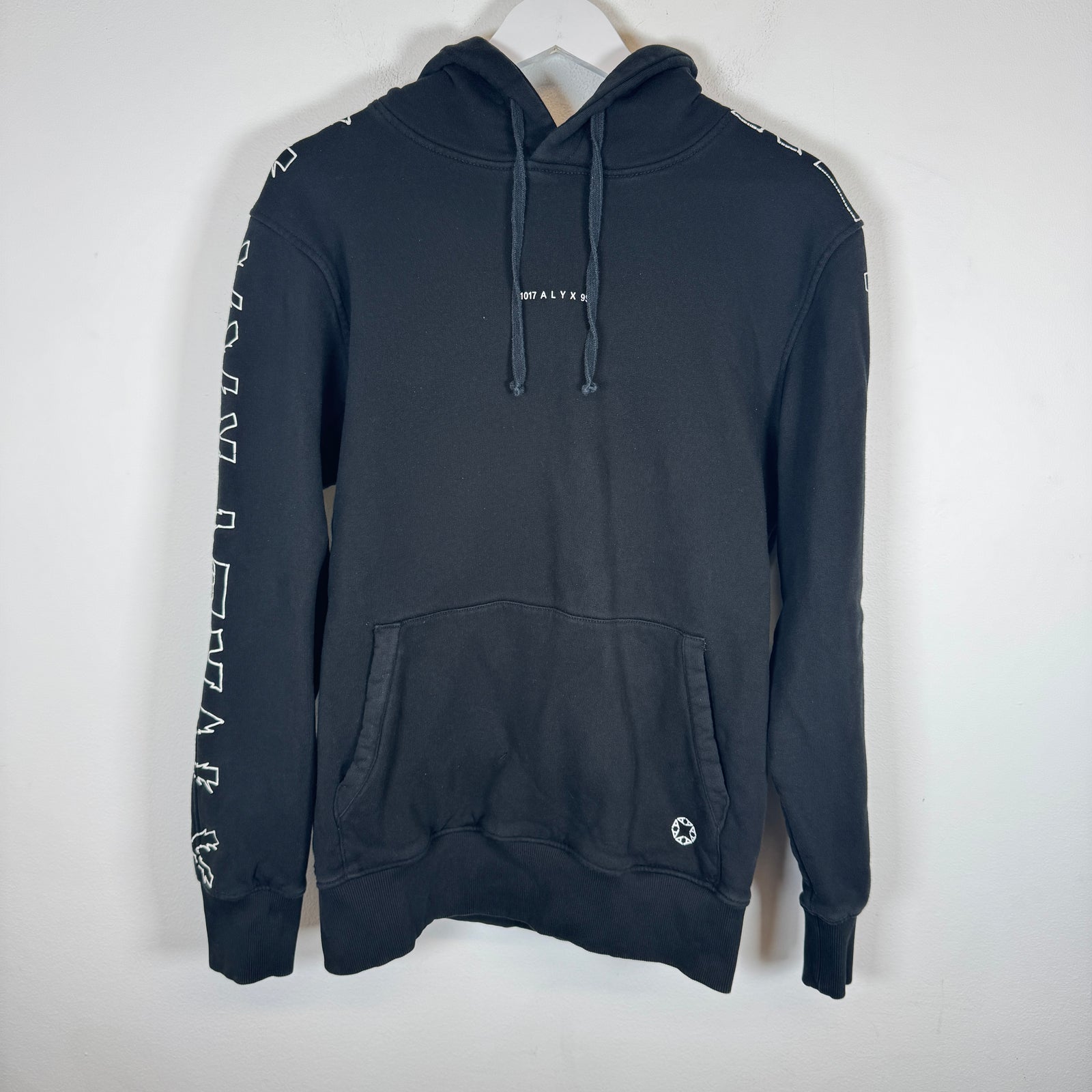 Alyx Black Sleeve Print Hoodie Size M