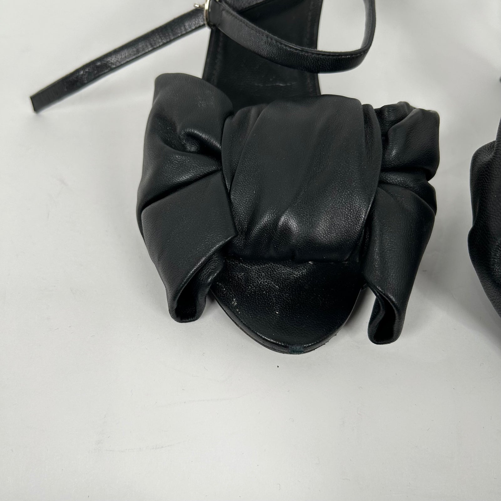 Balenciaga Black Knife Bow Heels Size 39