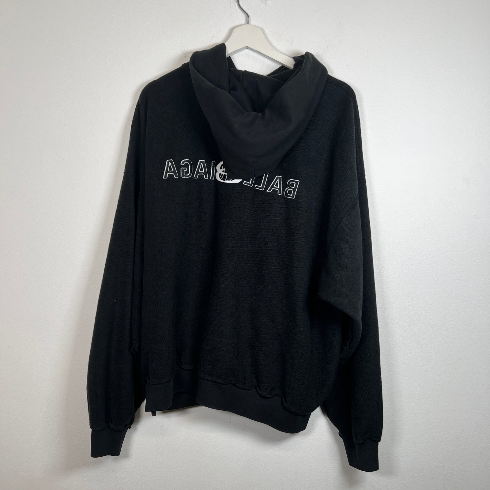 Balenciaga Inside Out Unity Sport Hoodie Black Size S