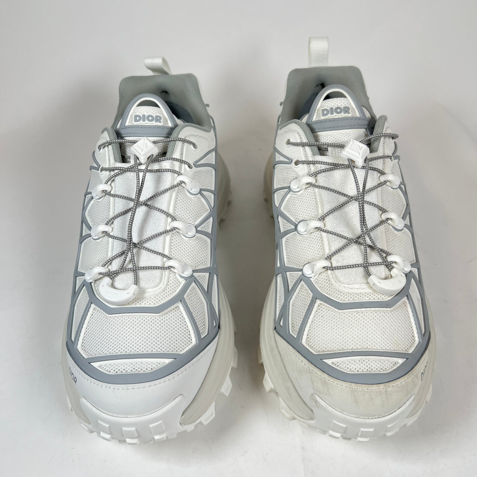 Dior B31 White/White Carnage Rubber Mesh Runner Size 41