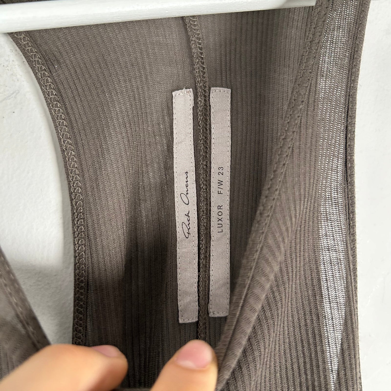 Rick Owens Luxor FW/23 Ziggy Dust Tank Top Size S