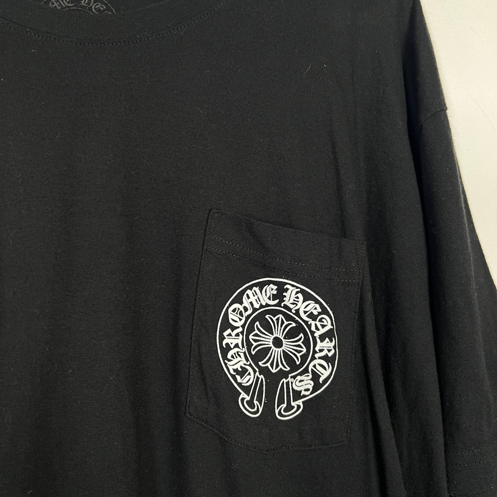 Chrome Hearts Black Horseshoe Logo T-Shirt Size XXL