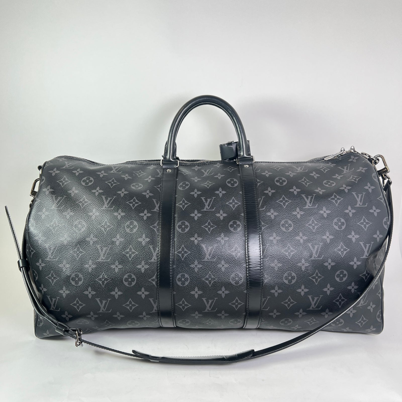 Louis Vuitton Eclipse Monogram Keepall Bandouliere 55