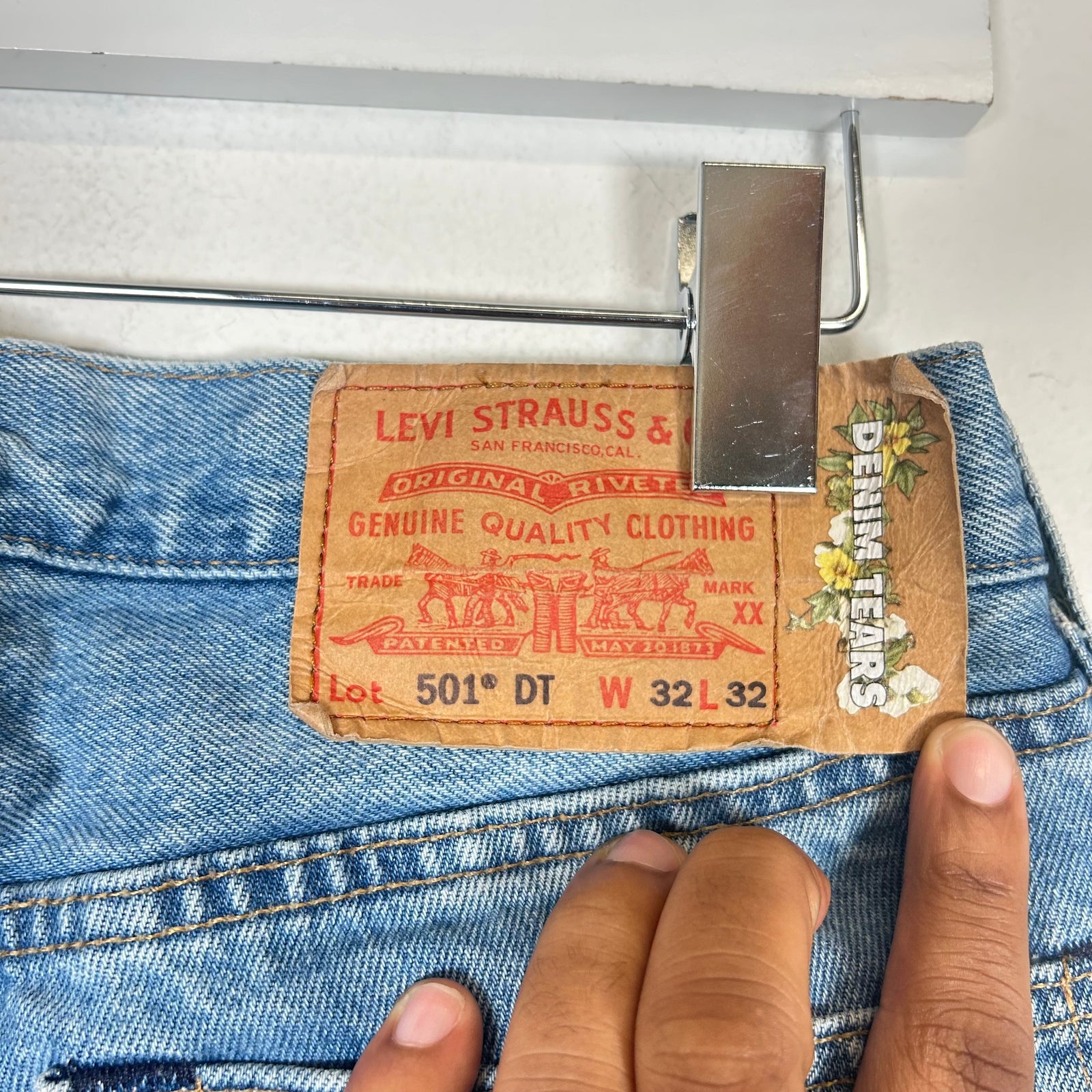 Denim Tears Lightwash Wreath Denim Jeans Size 32