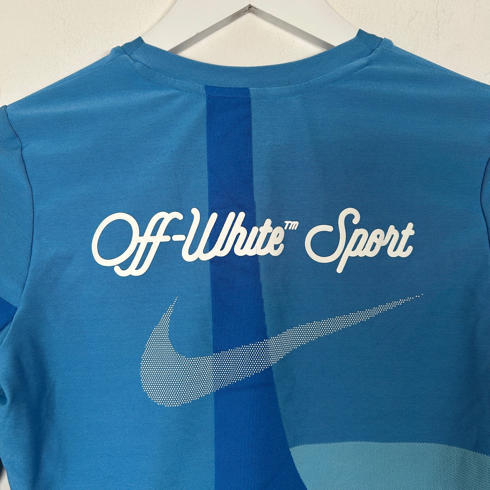 Off-White x Nike Dri-Fit Blue 'Sport' Long-Sleeve Shirt Size M