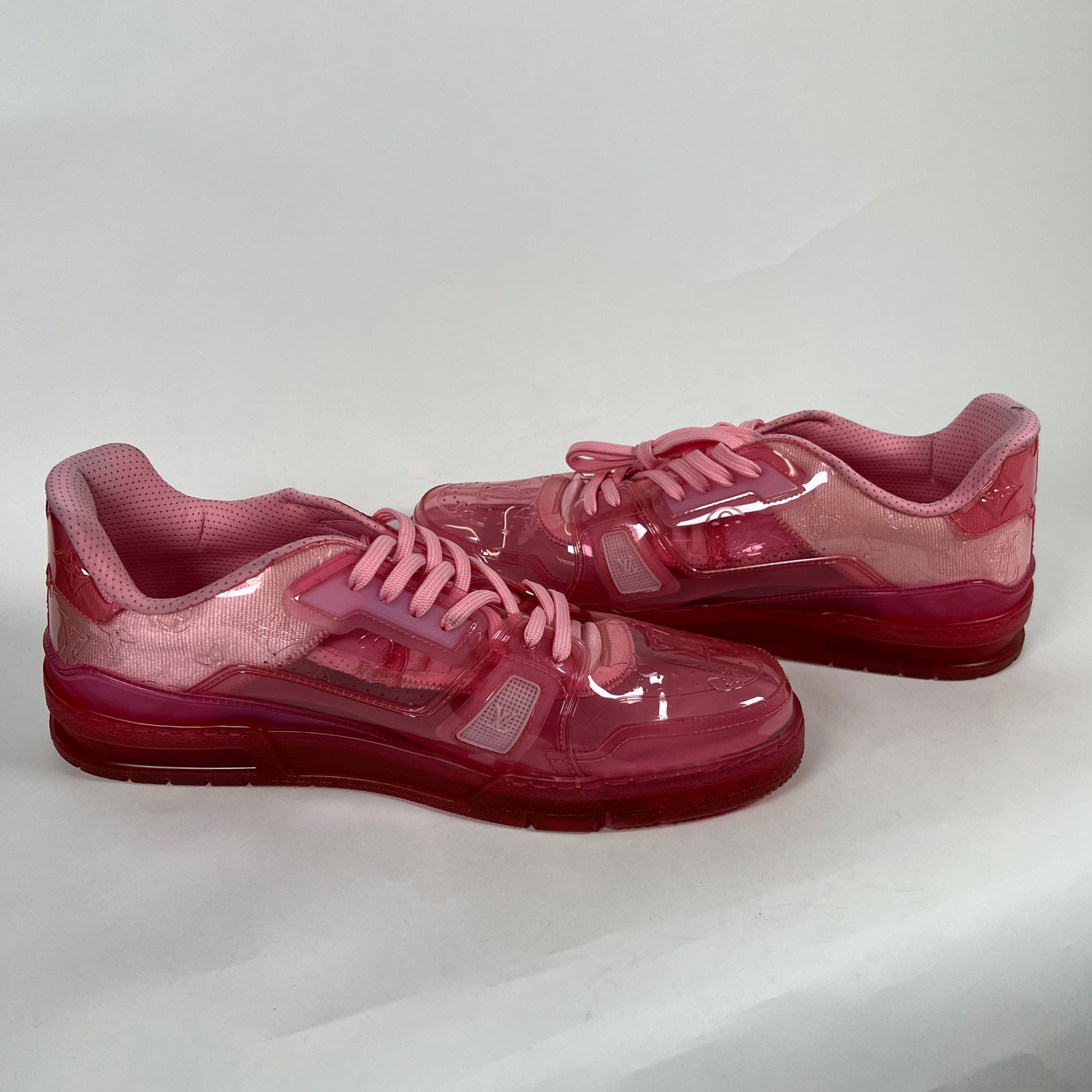 Louis Vuitton Fluorescent Pink Trainer Size 13