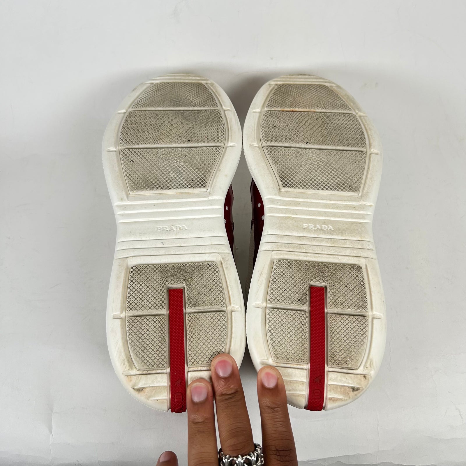 Prada Burgundy America Cups Size 11