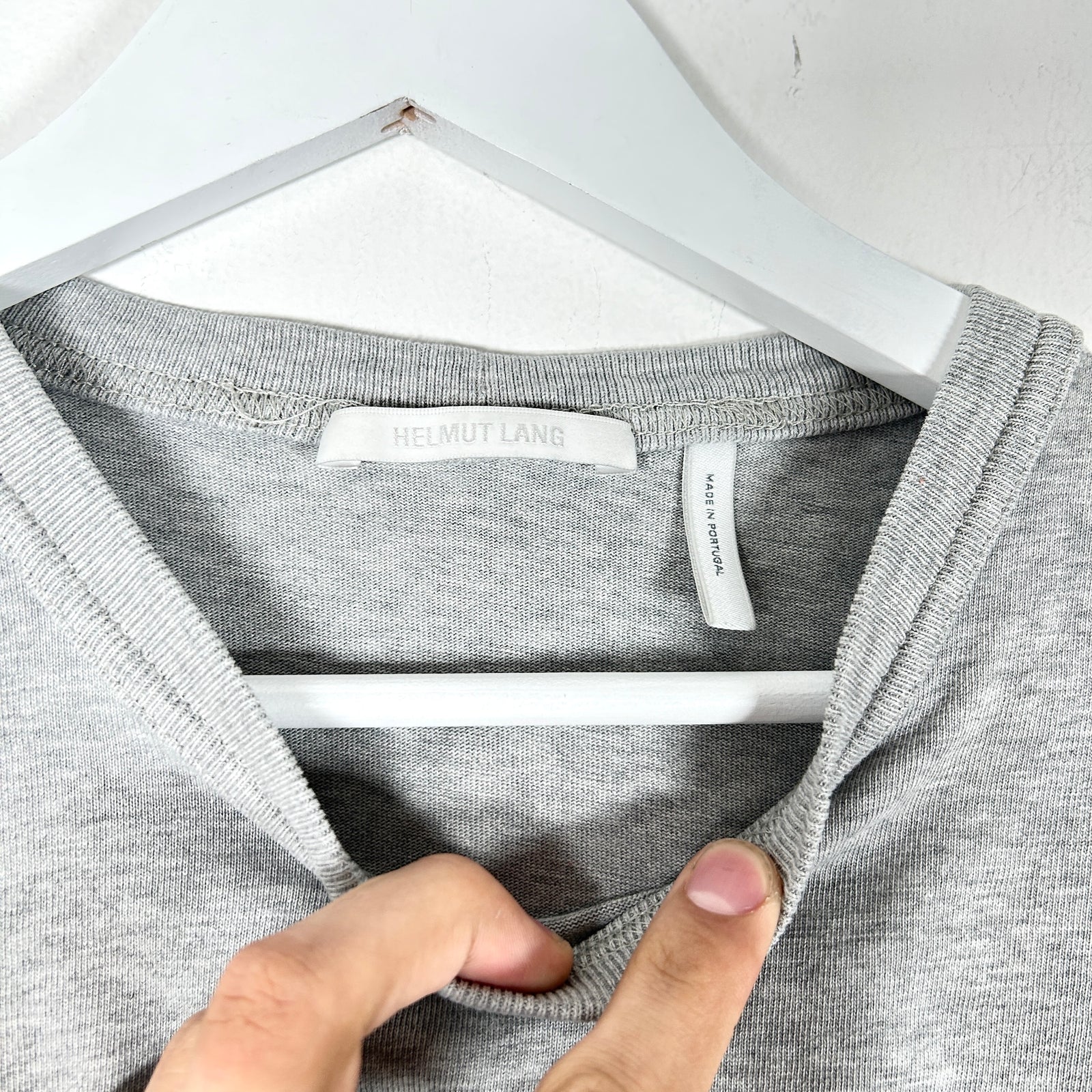 Helmut Lang Graphic Grey T-Shirt Size L