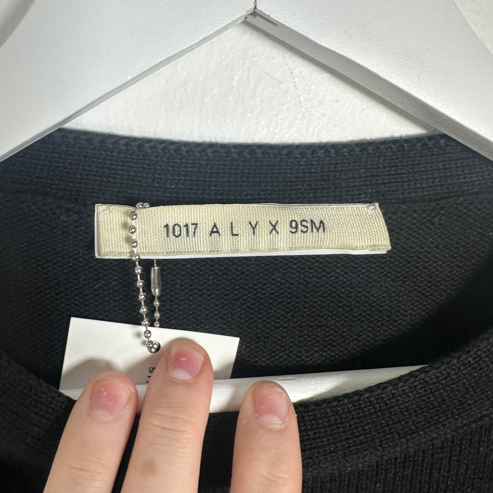 1017 Alyx 9SM Black Logo Knit Crewneck Size S