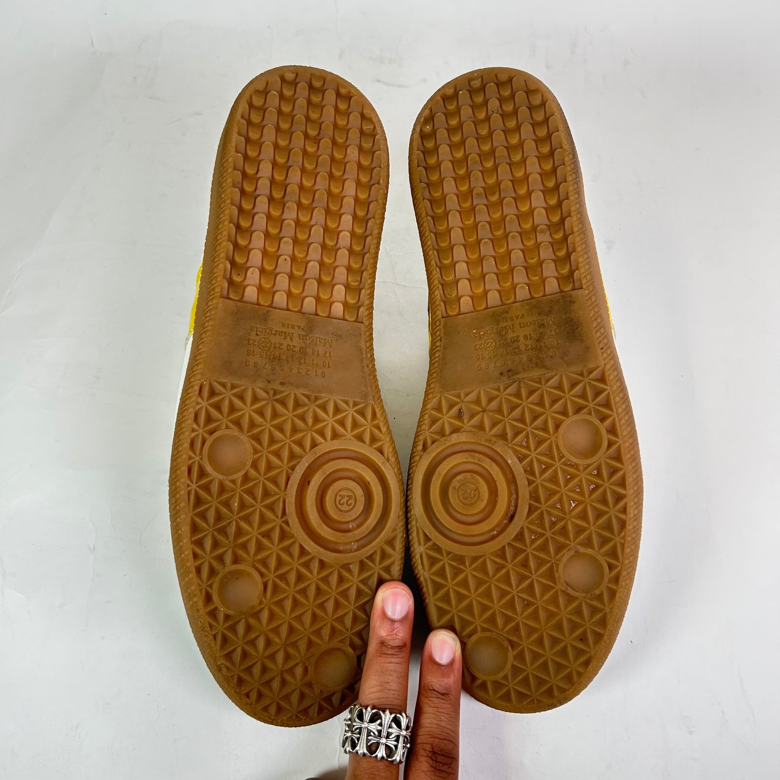 Maison Margiela White/Grey Croc Replica Gats Size 45